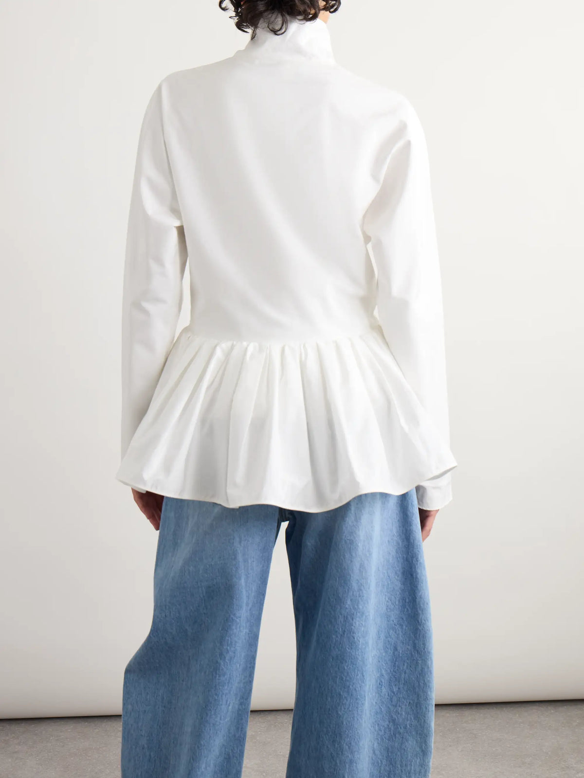 Cotton Peplum Jacket