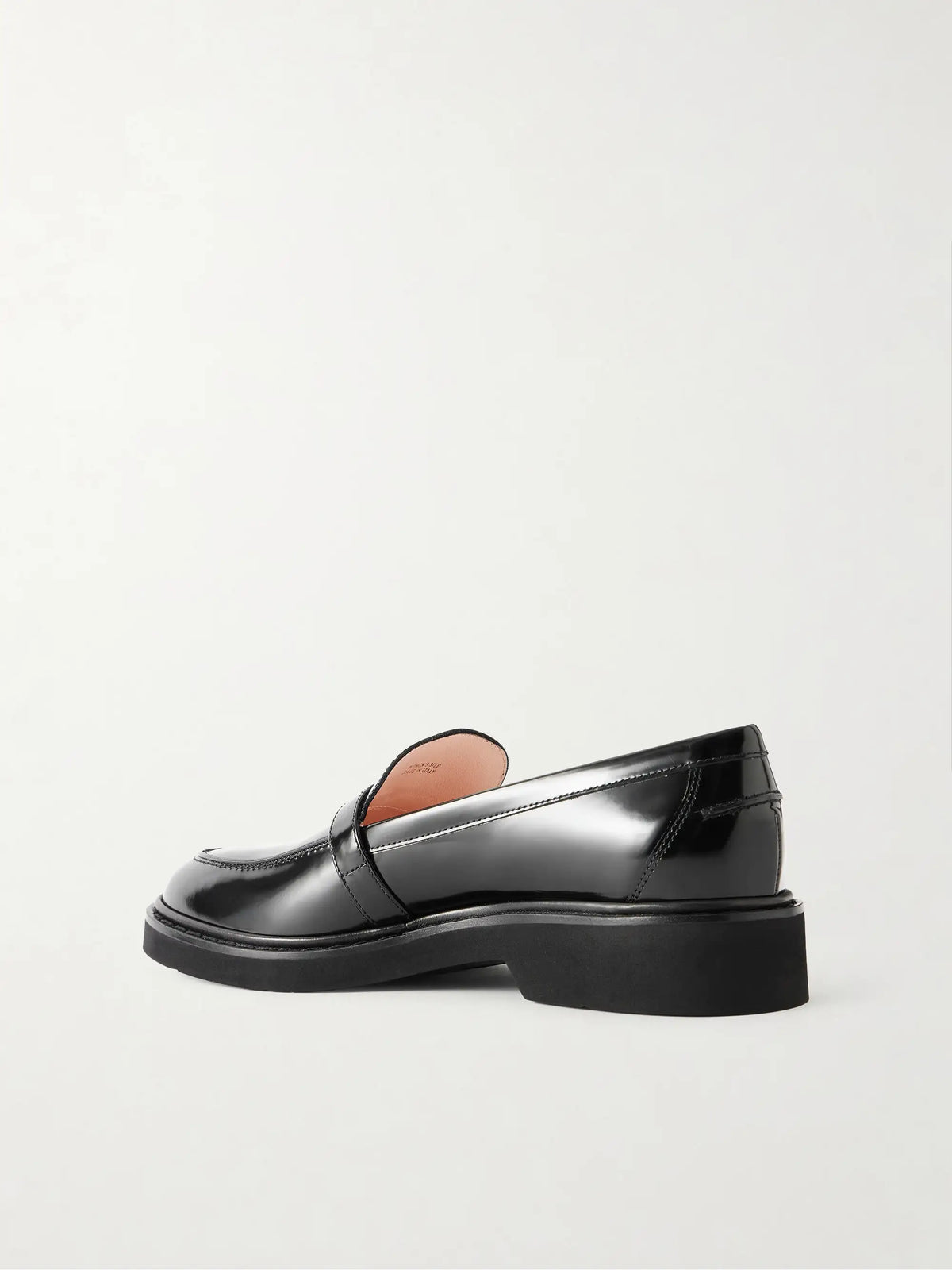 Viv Embellished Glossed-leather Loafers
