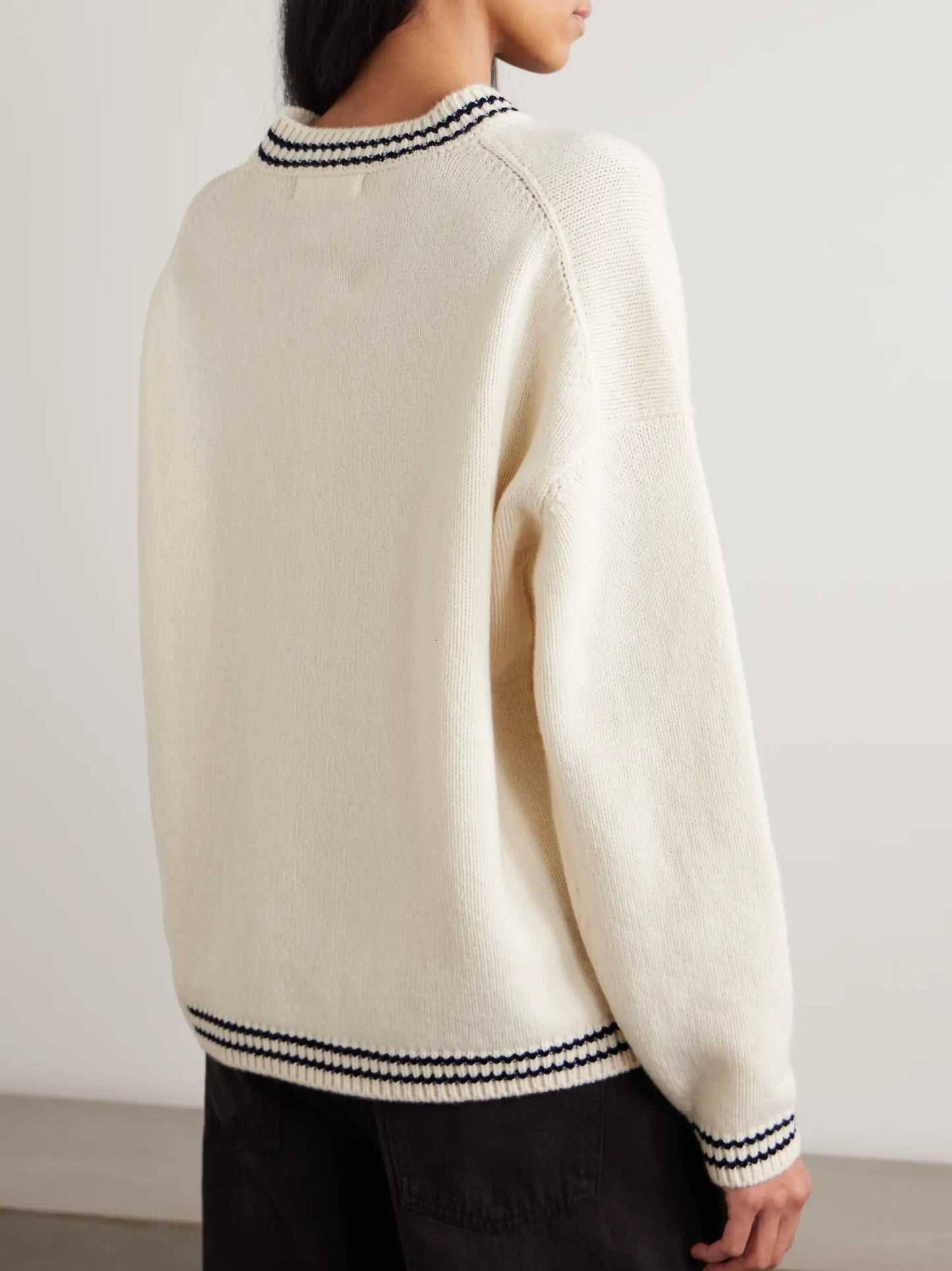 Balla Slouch Striped Wool Sweater