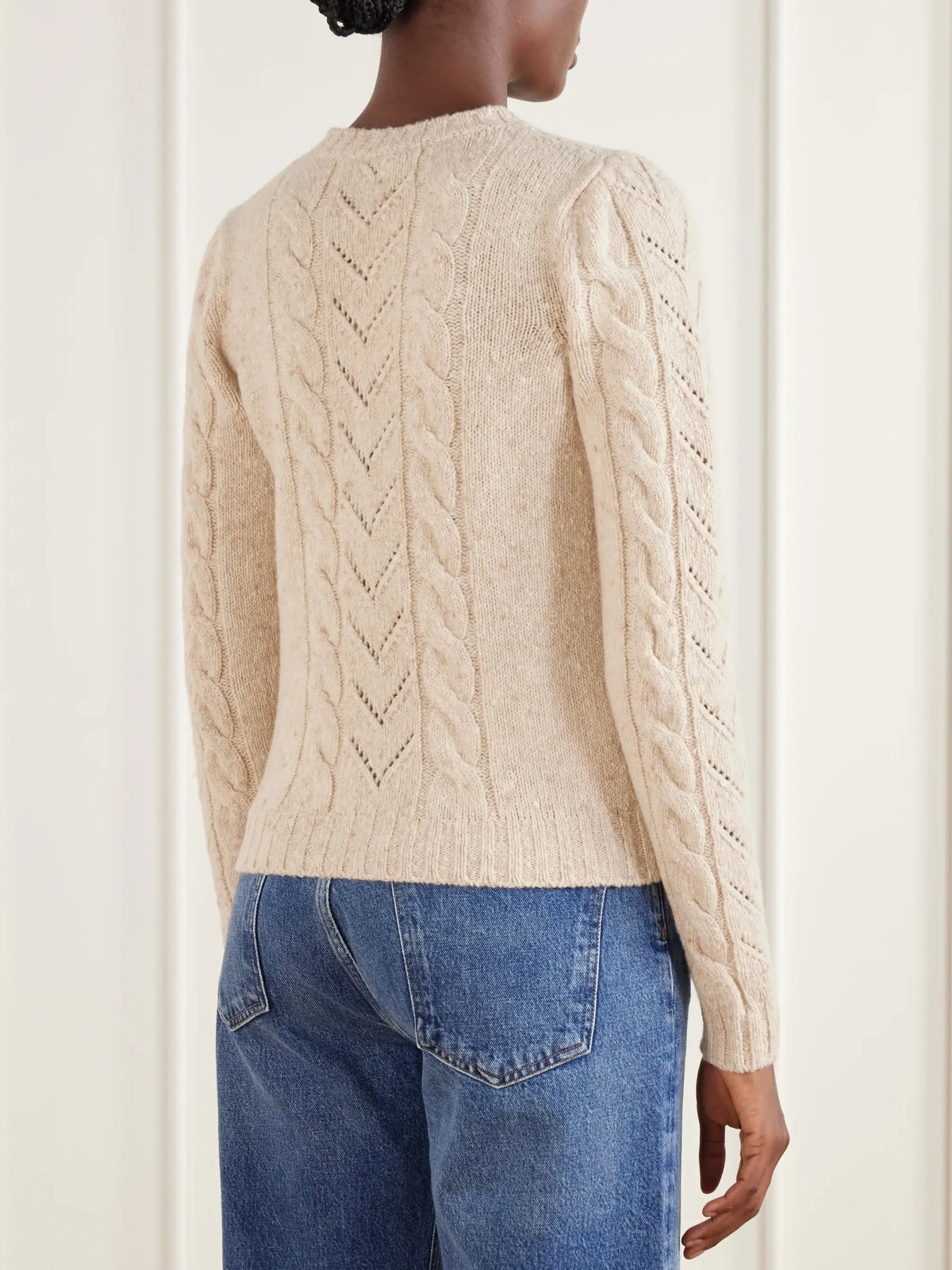 Max Mara Samba Cable-knit Wool And Cashmere-blend Sweater