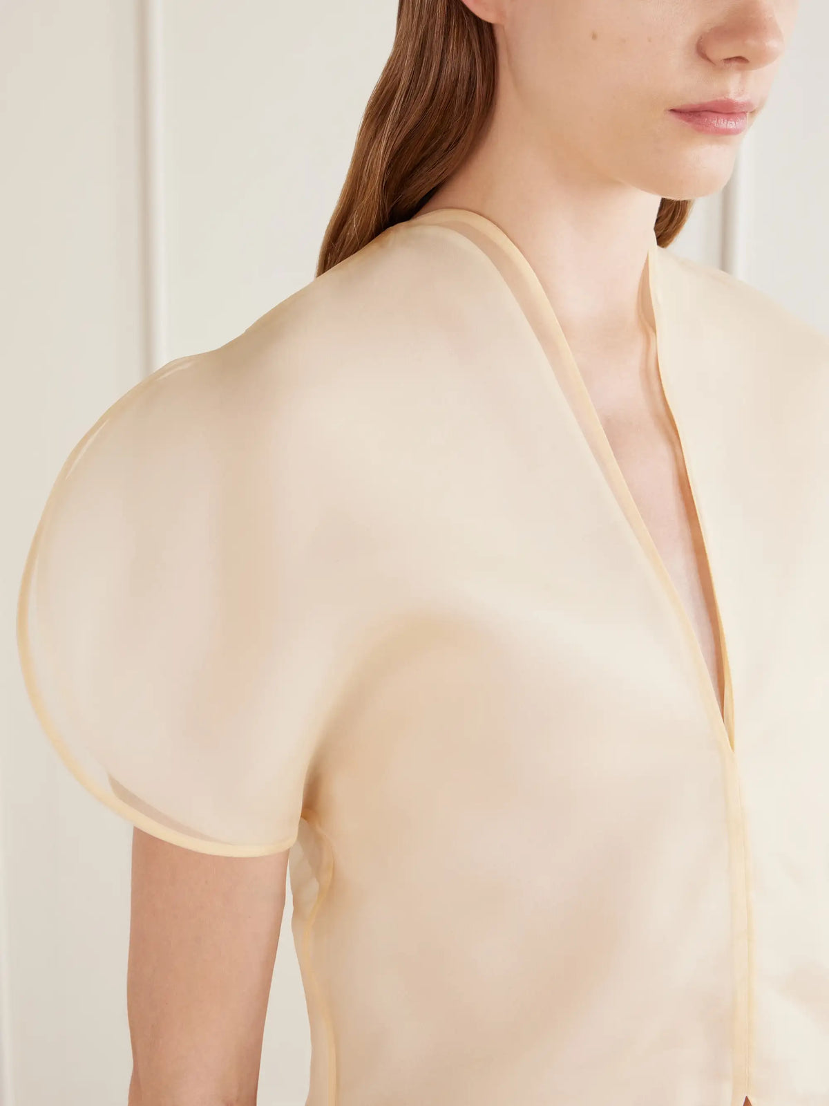 KHAITE Briar Silk-organza Blouse