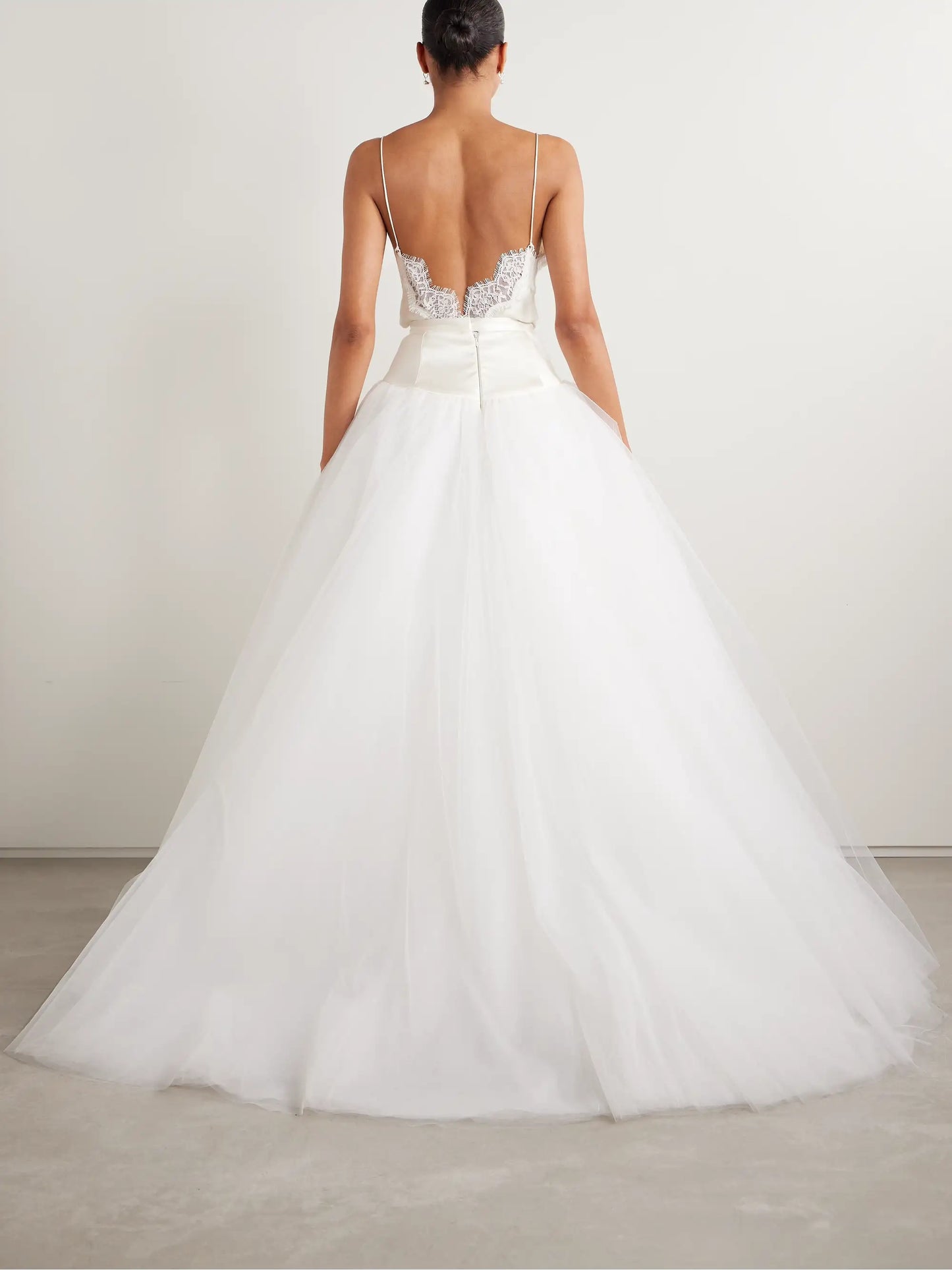 Joe Petticoat Satin-trimmed Tulle And Crinoline Maxi Skirt