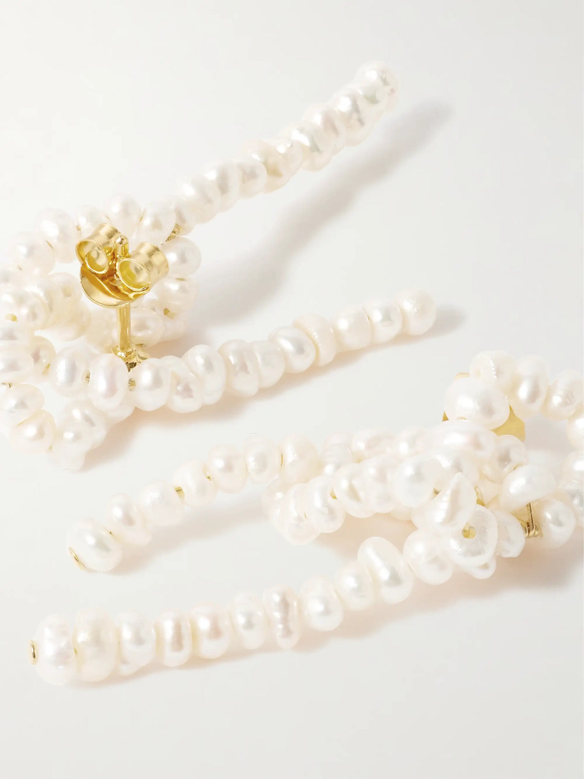 The Break Between The Clouds Recycled Gold Vermeil Pearl Earrings