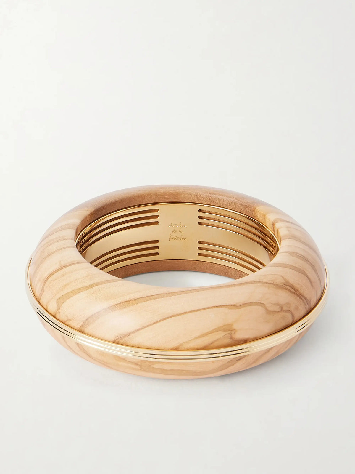 + Loulou De La Falaise Lucie Gold-tone Wood Bangle