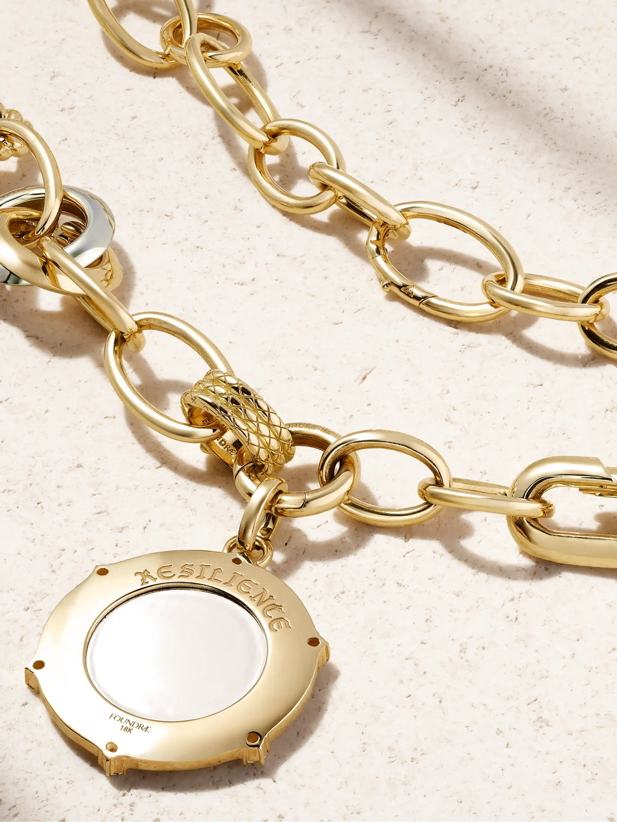 Resilience Menagerie 18-karat Yellow And White Gold Diamond Necklace