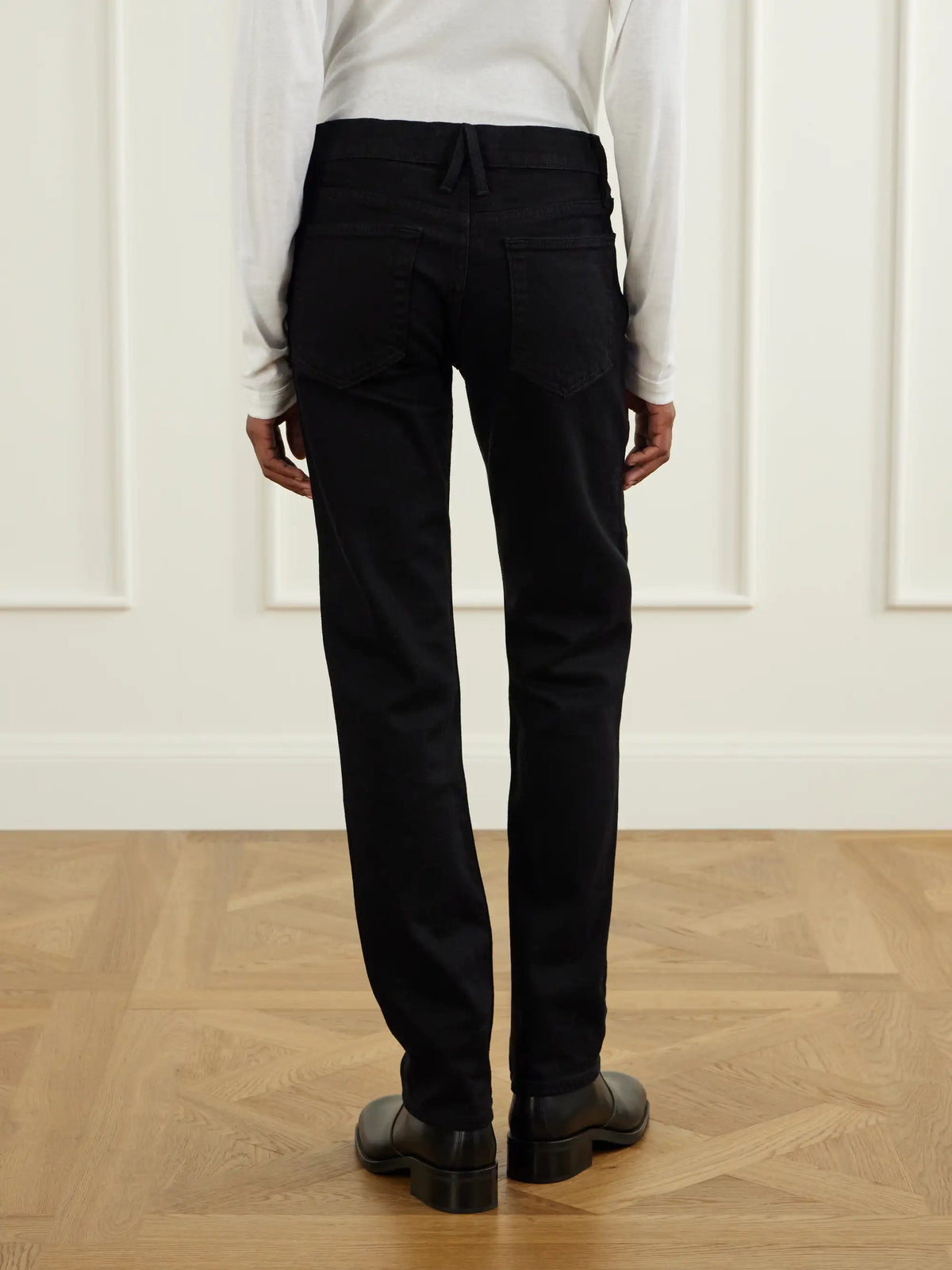 SLVRLAKE Naomi Slim Low-rise Tapered Jeans