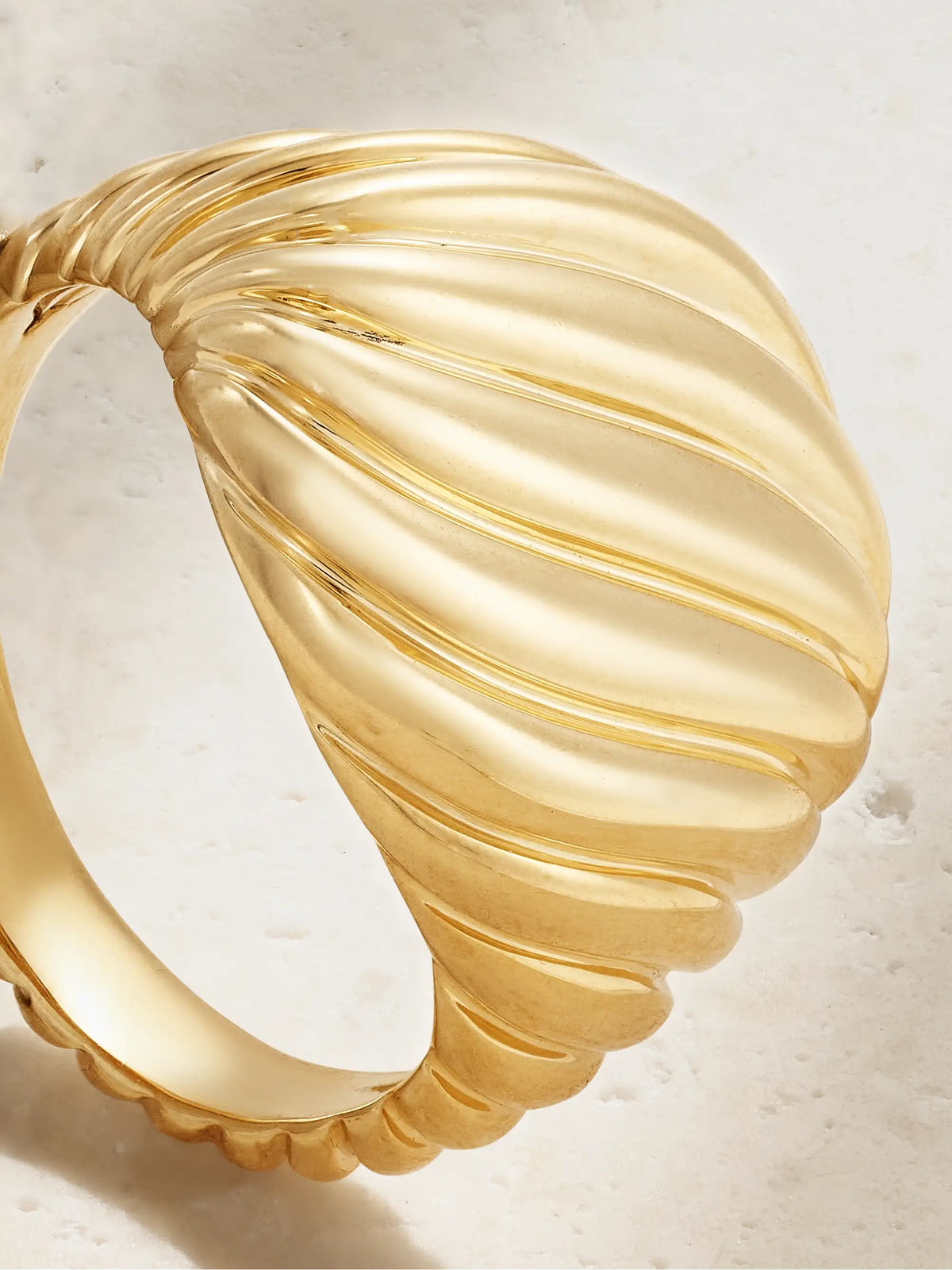 Cable 18-karat Gold Signet Ring