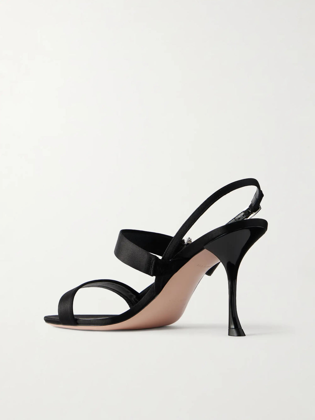Mini Bouquet 85 Crystal-embellished Satin Sandals