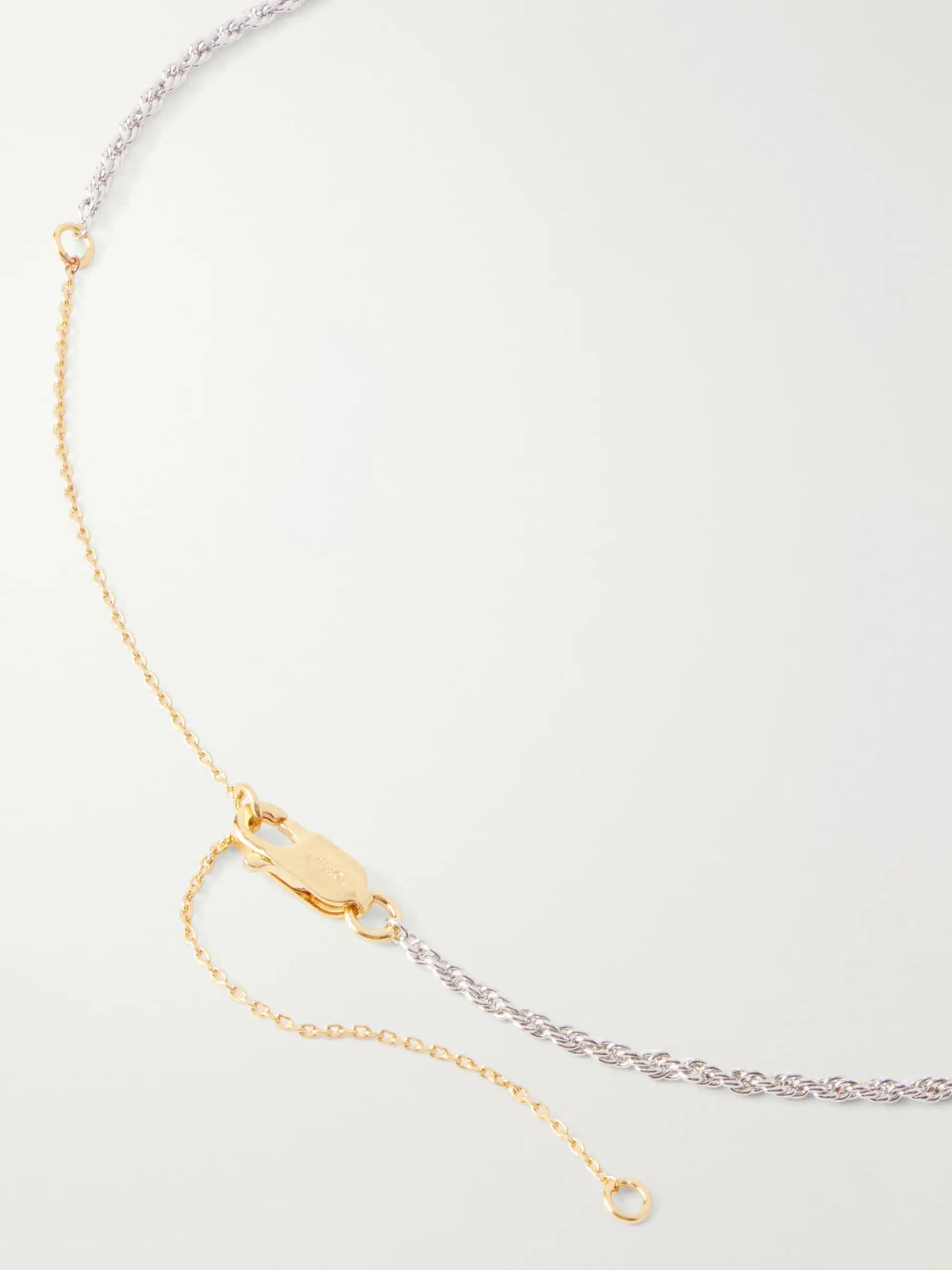 Drop Crystal-embellished Silver Necklace