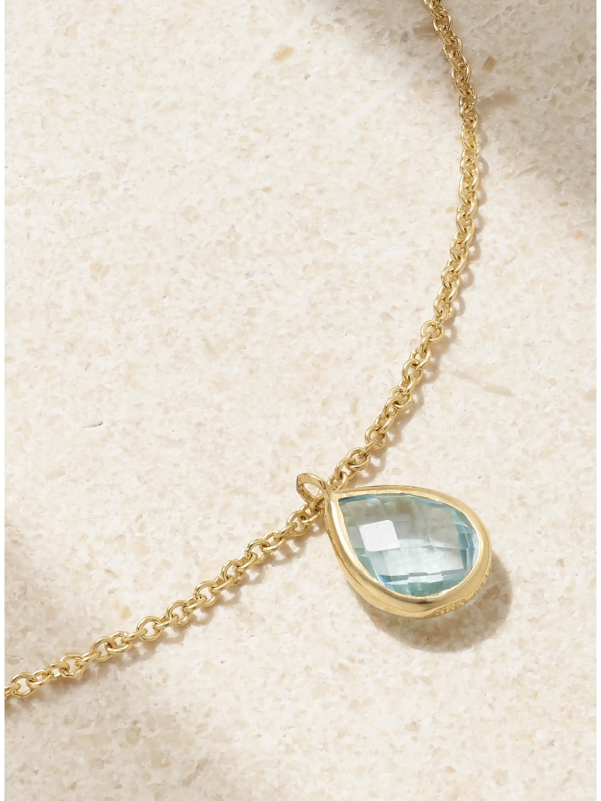 14-karat Gold Topaz Anklet