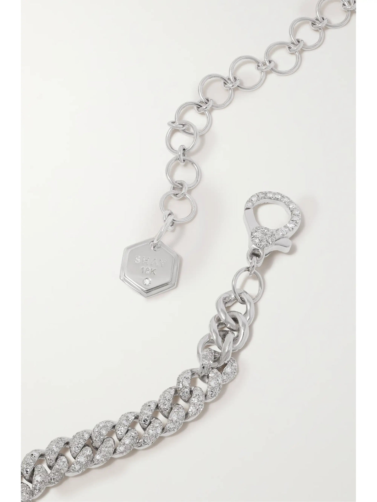 Mini 18-karat White Gold Diamond Choker