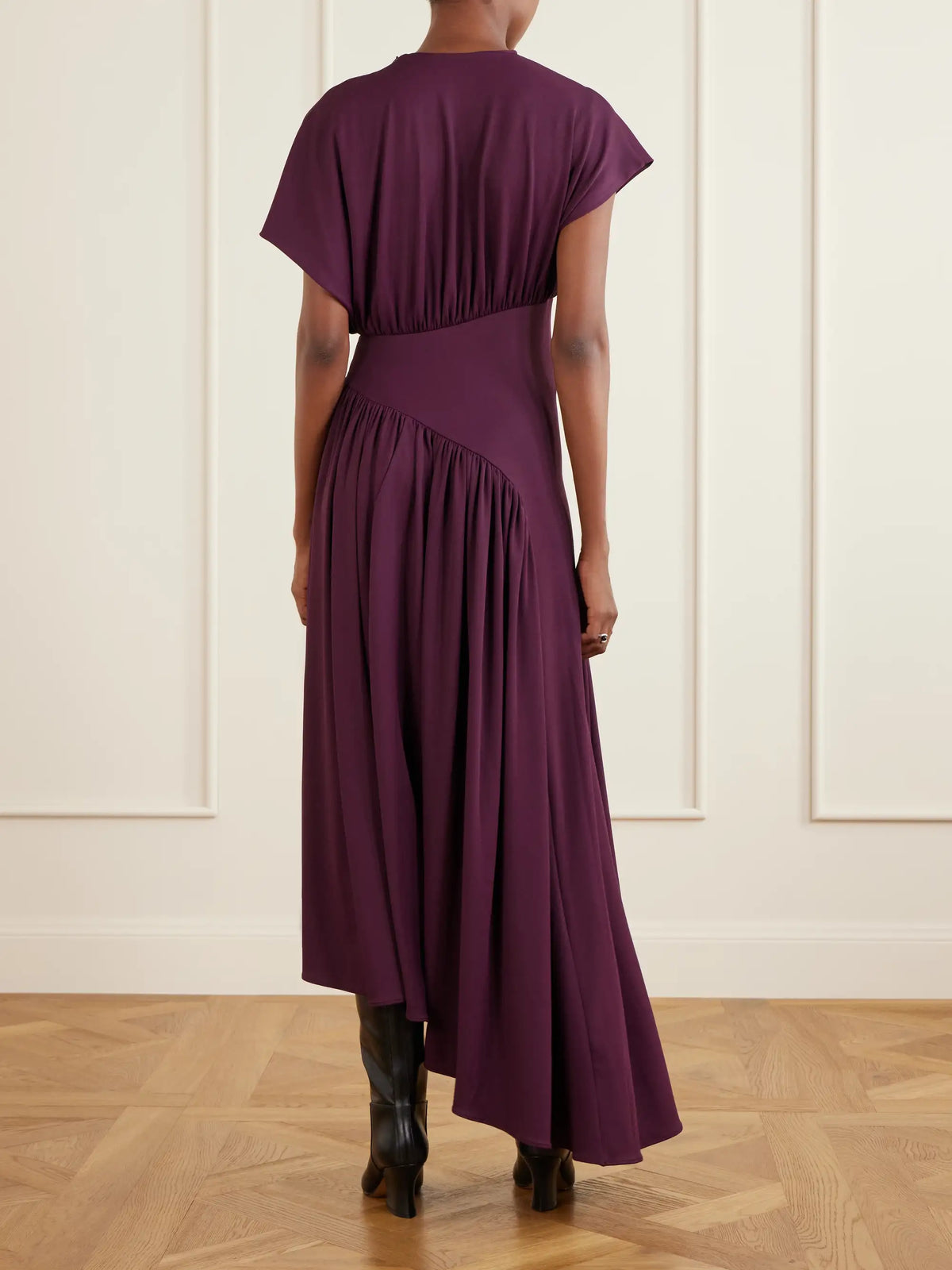 Draped Stretch-jersey Maxi Dress