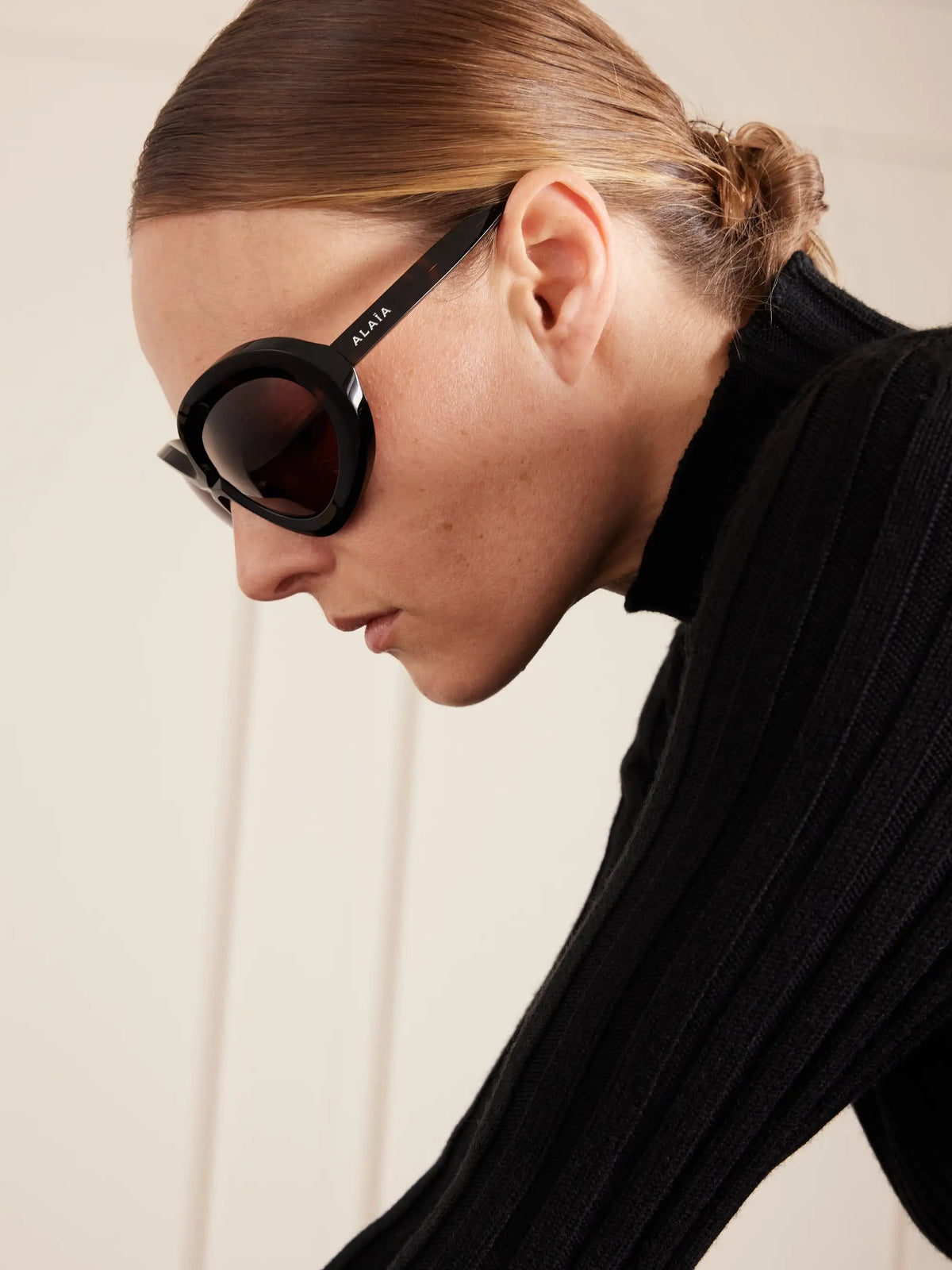 Alaïa Round-frame Tortoiseshell Acetate Sunglasses