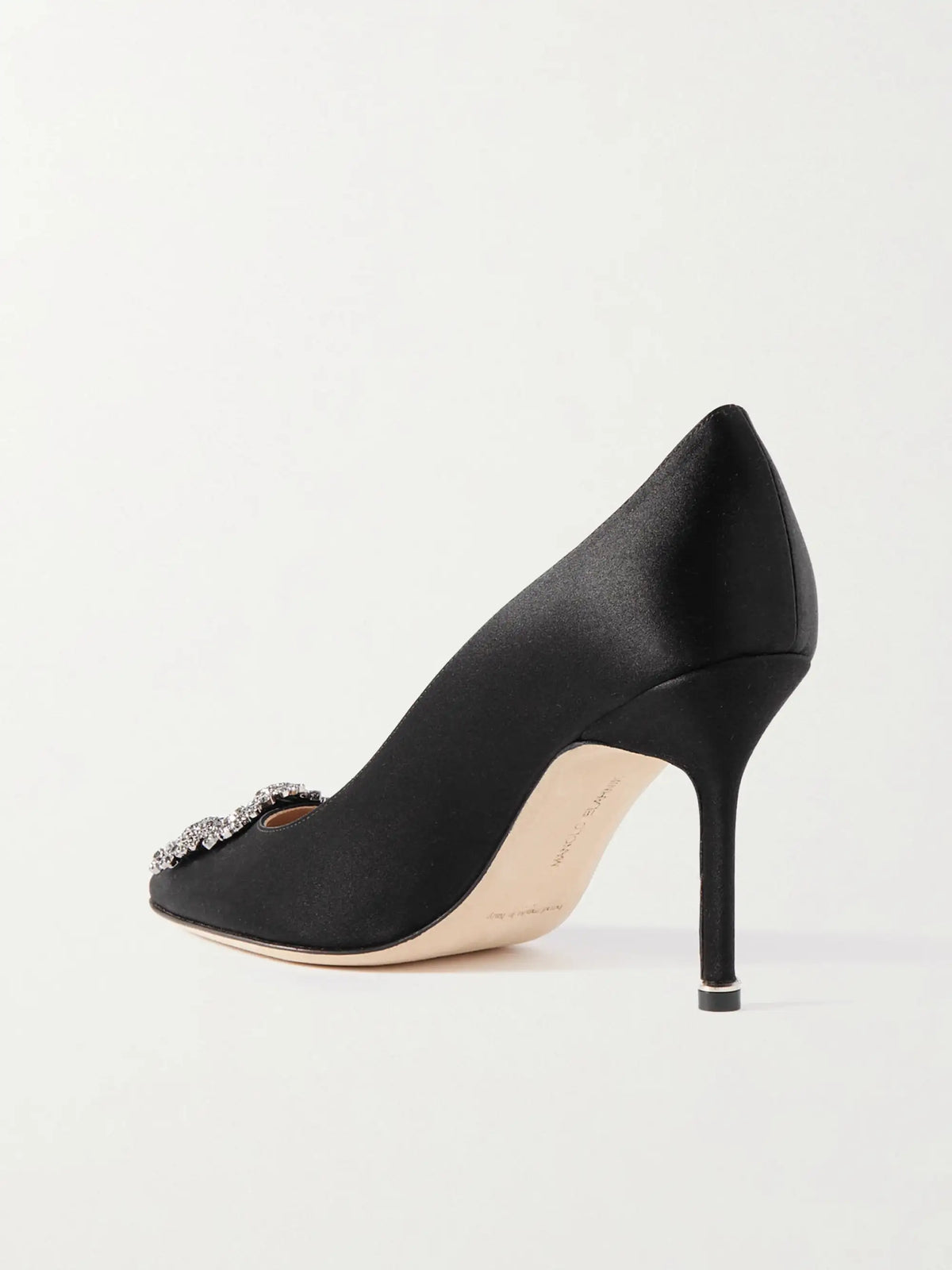Hangisi 90 Crystal-embellished Satin Pumps
