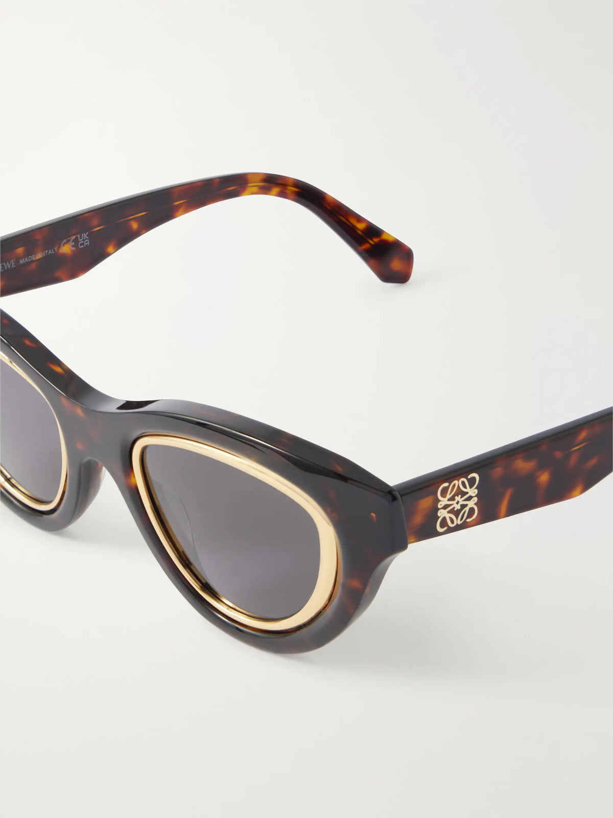 Anagram Cat-eye Tortoiseshell Acetate And Gold-tone Sunglasses