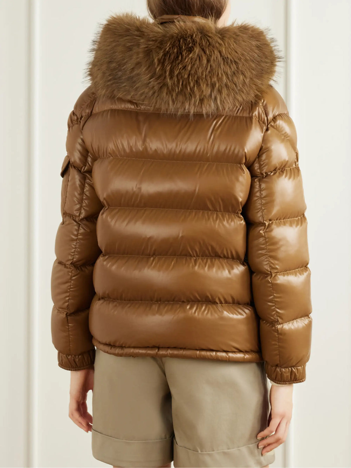 Moncler Hypolais Hooded Plush-trimmed Quilted Shell Down Jacket
