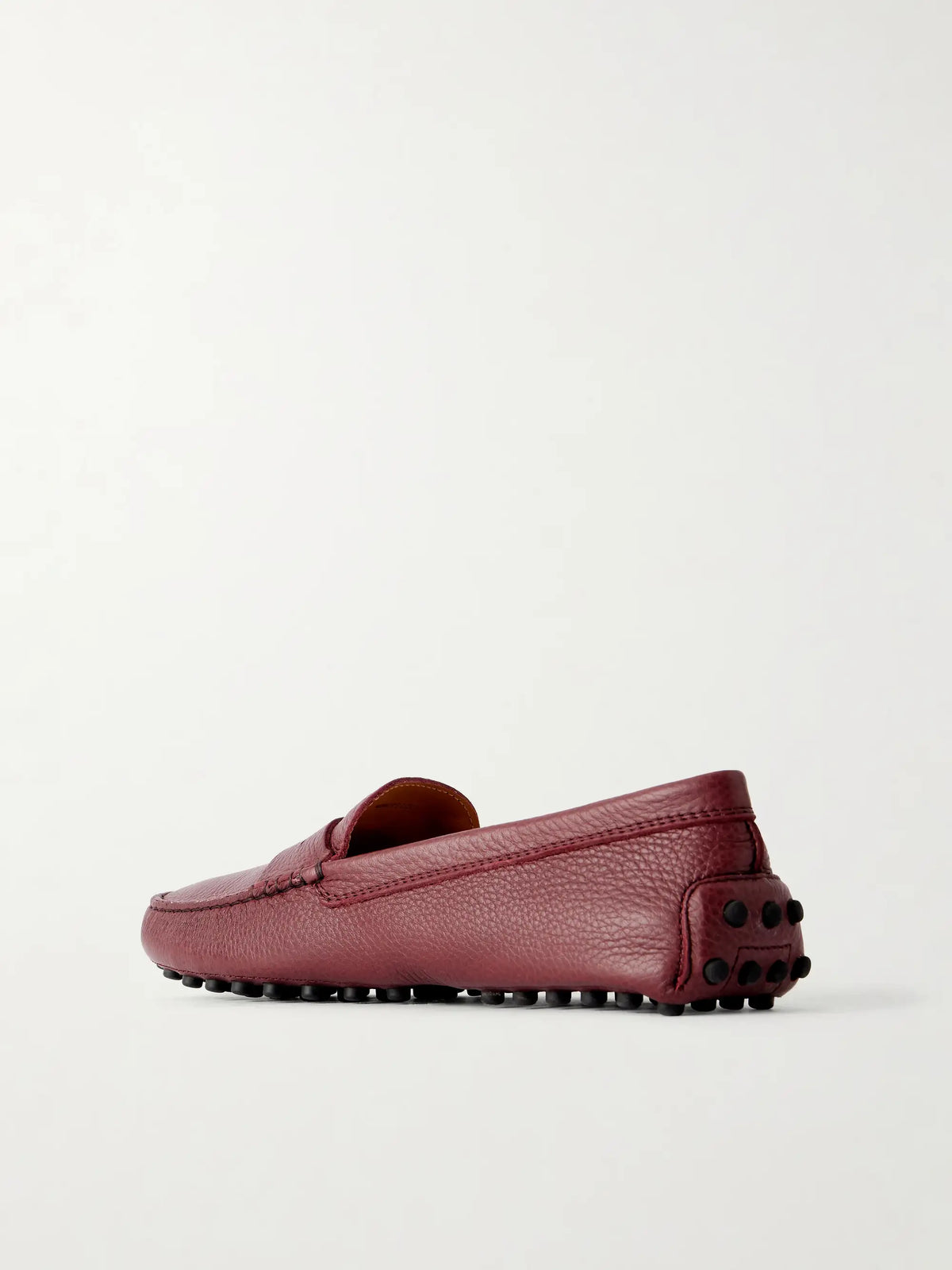 Gommino Textured-leather Loafers