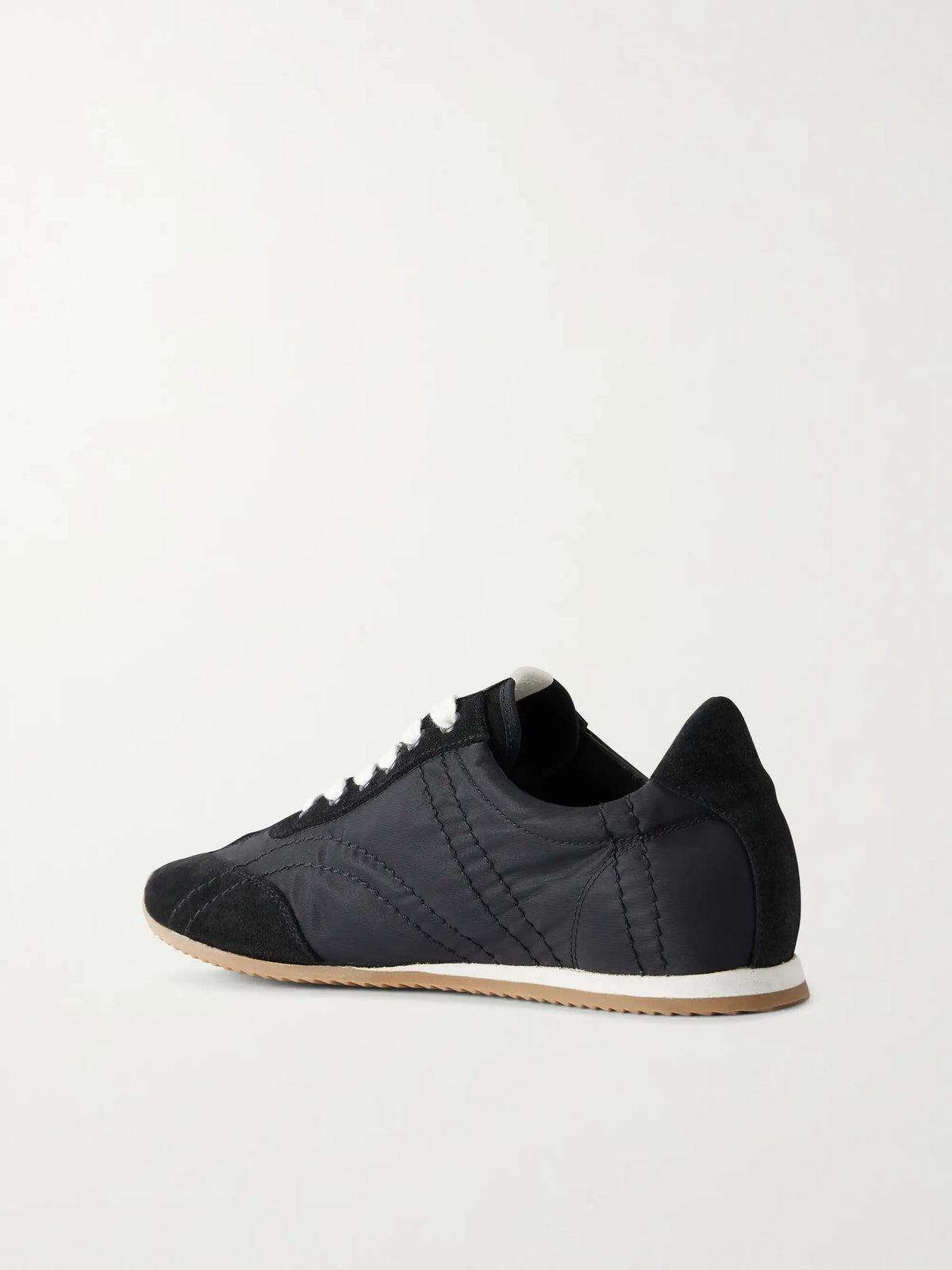 Flex Suede-trimmed Shell Sneakers