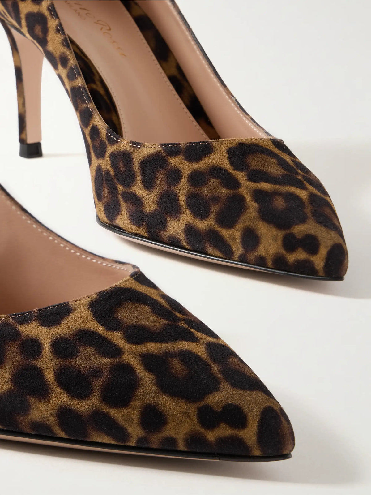 Gianvito 70 Leopard-print Suede Pumps