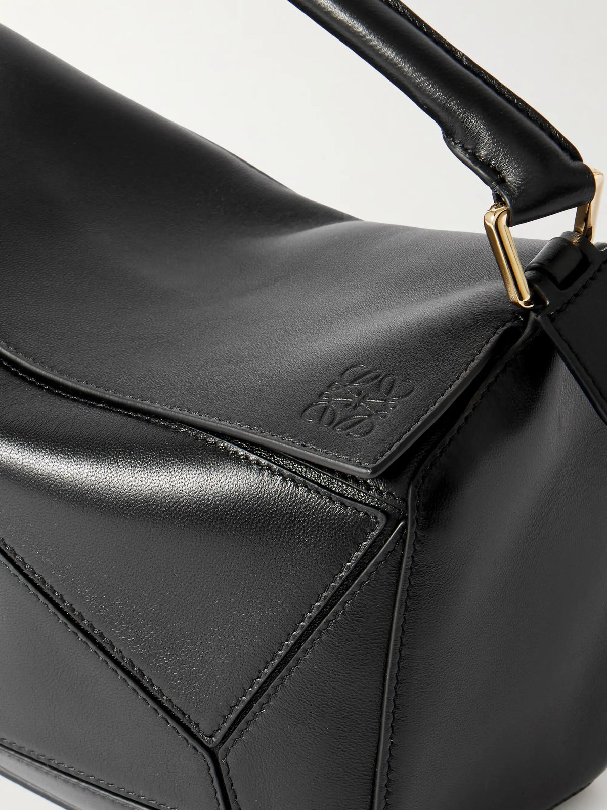 Featherlight Puzzle Small Textured-leather Shoulder Bag