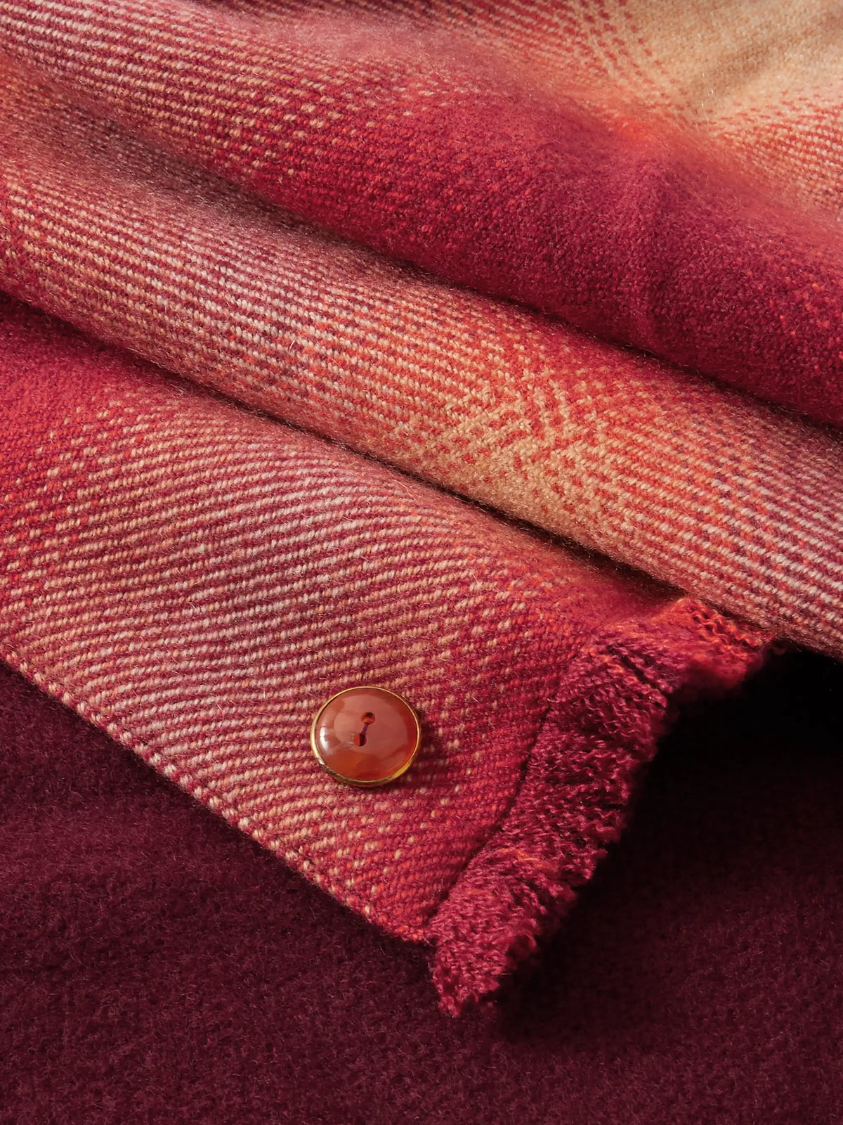 God's True Fringed Checked Cashmere Scarf