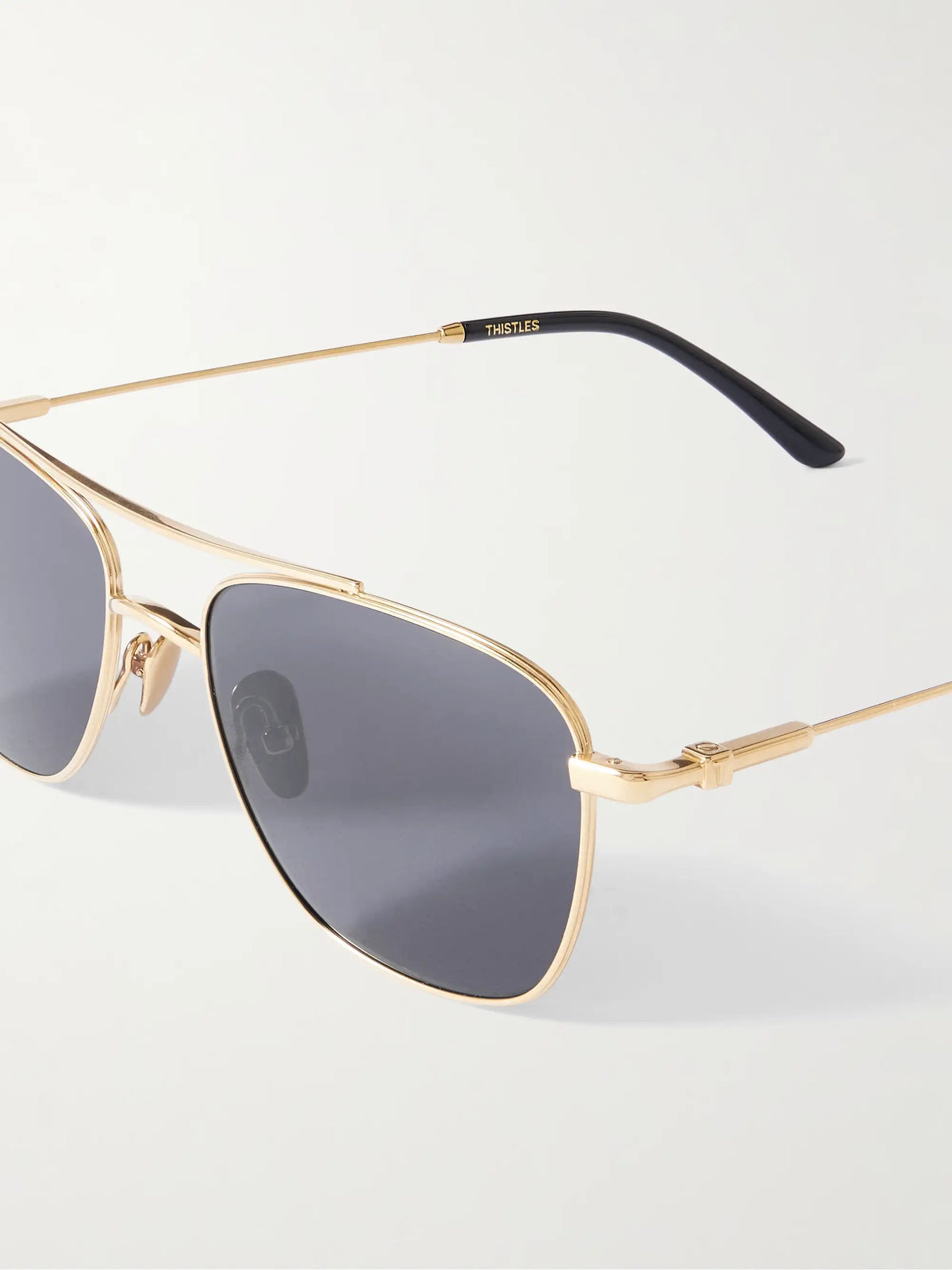 The Malone Aviator-style Gold-tone Sunglasses
