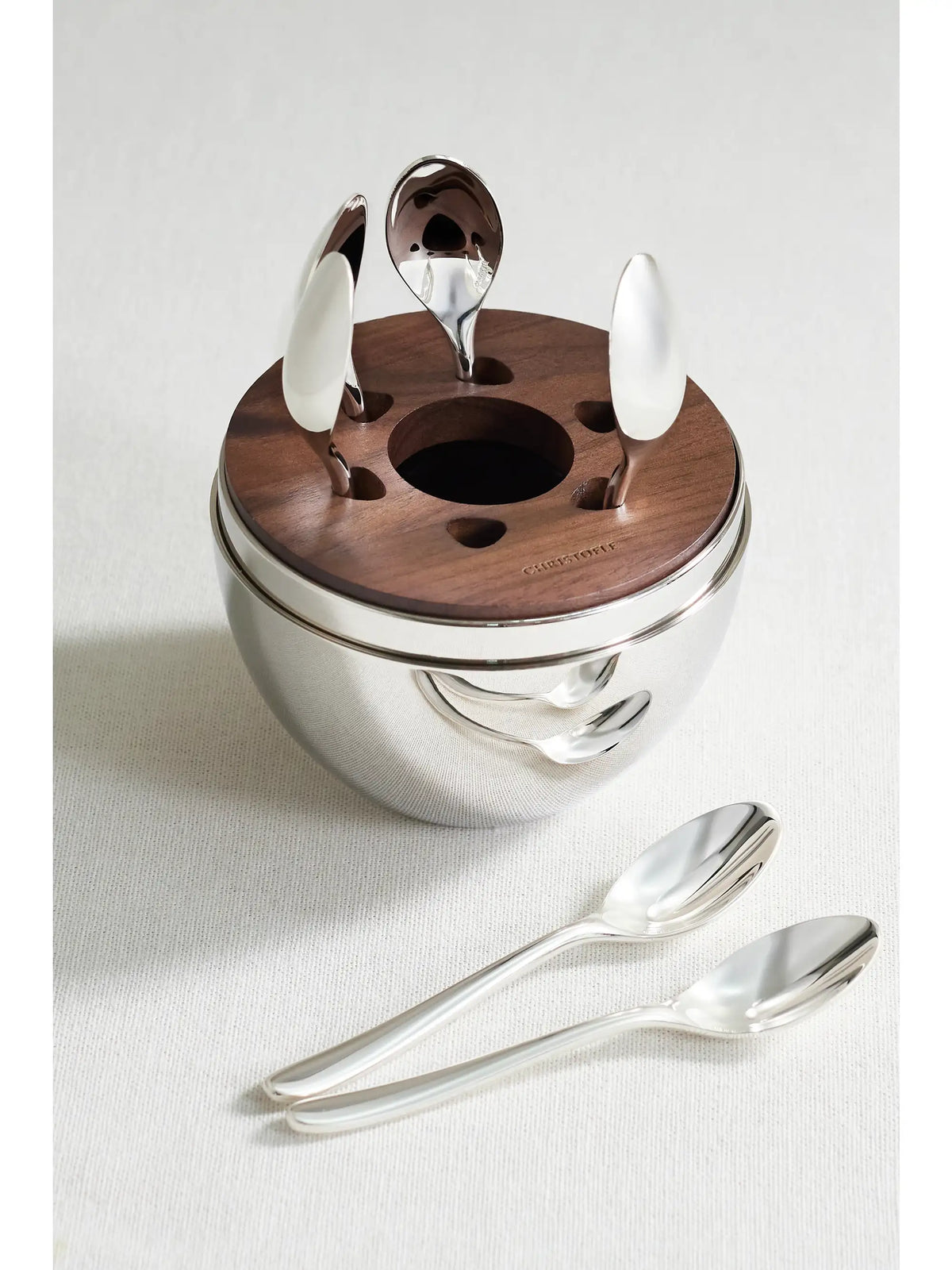 Mood Coffee Set Of Six Silver-plated Espresso Spoons With Chest