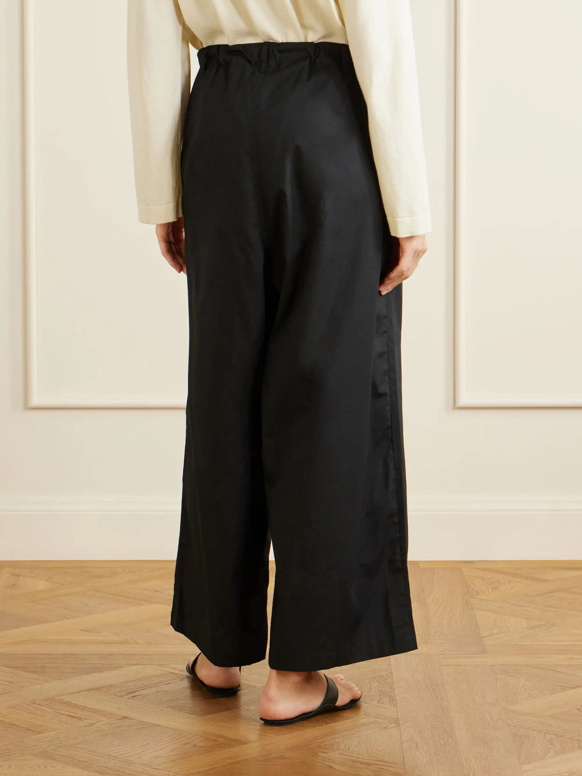 Jamie Haller The Lotus Cotton-poplin Wide-leg Pants