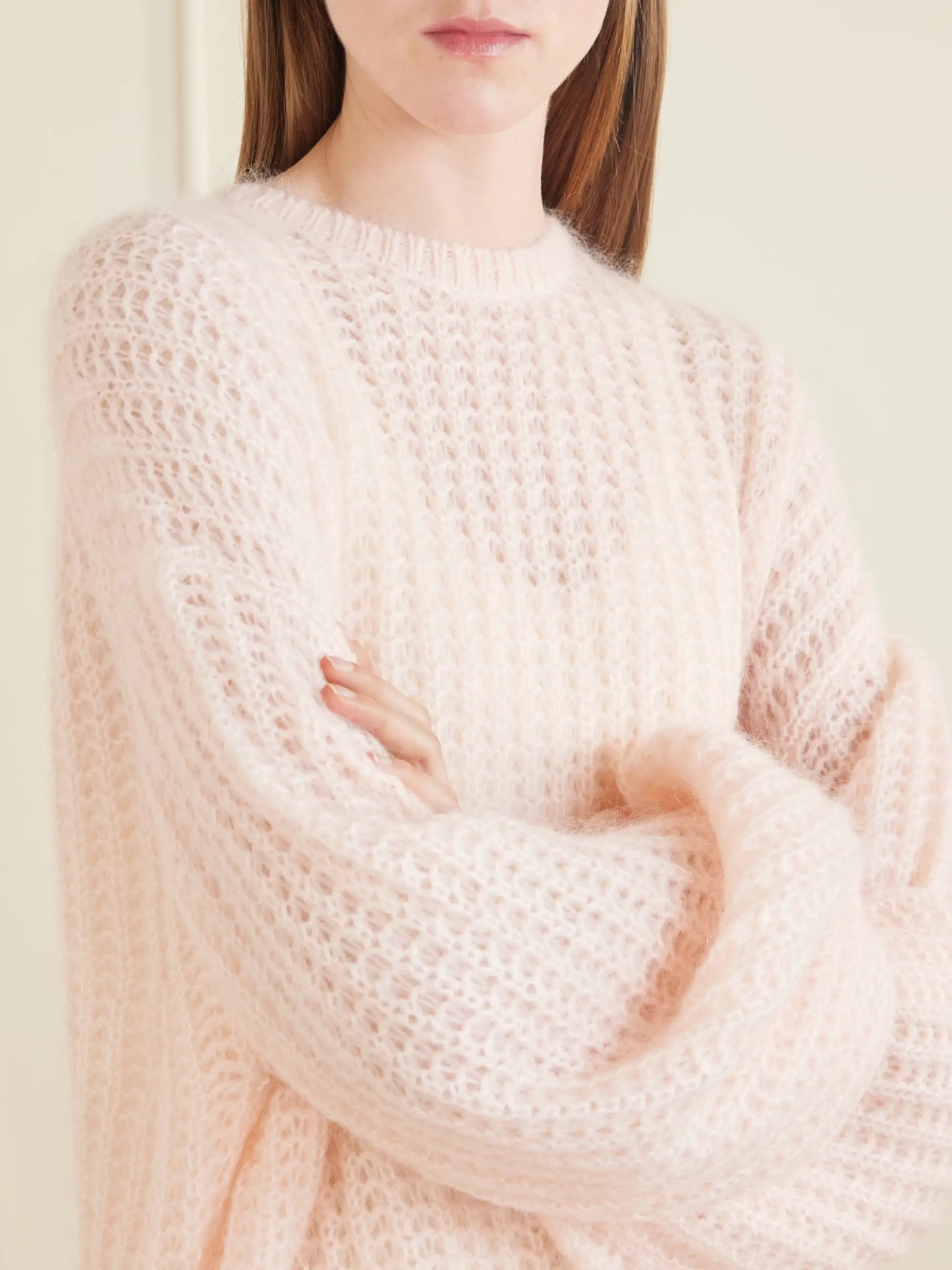 Open-knit Mohair-blend Sweater