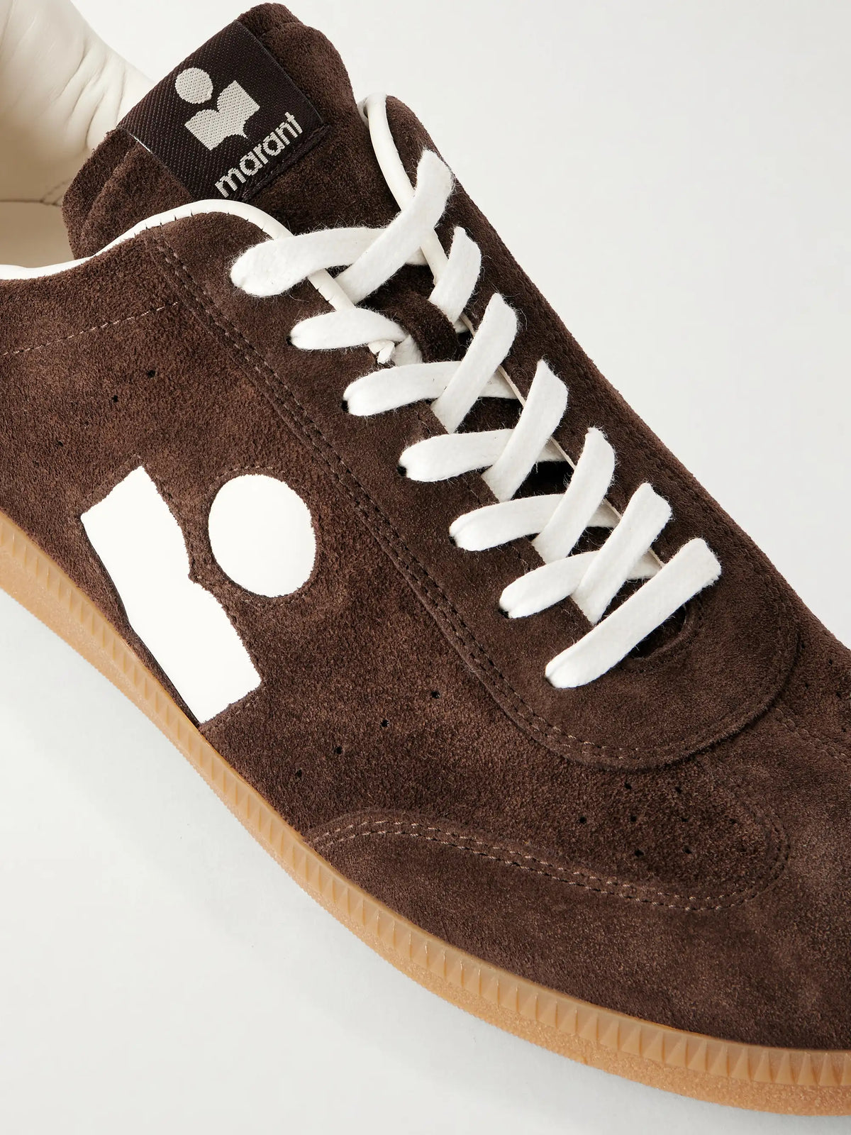 Bryce Leather-trimmed Suede Sneakers