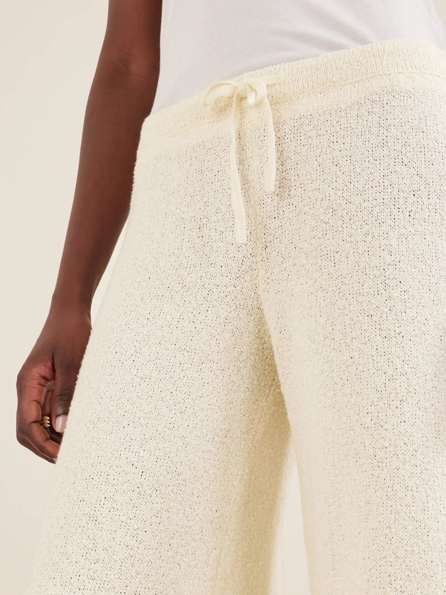 Calla Cotton-bouclé Flared Pants