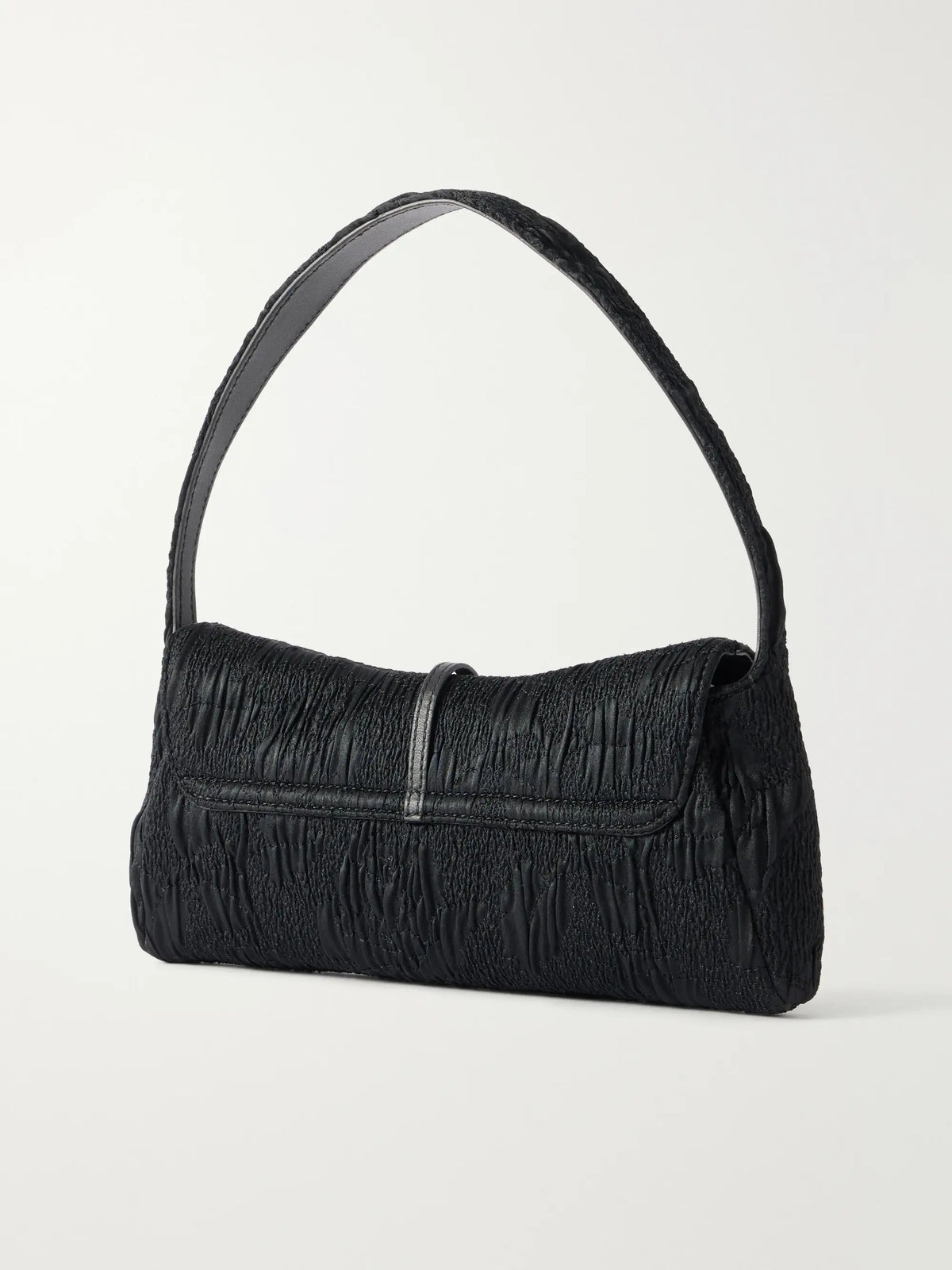 Balmain Metropolis Leather-trimmed Jacquard Shoulder Bag