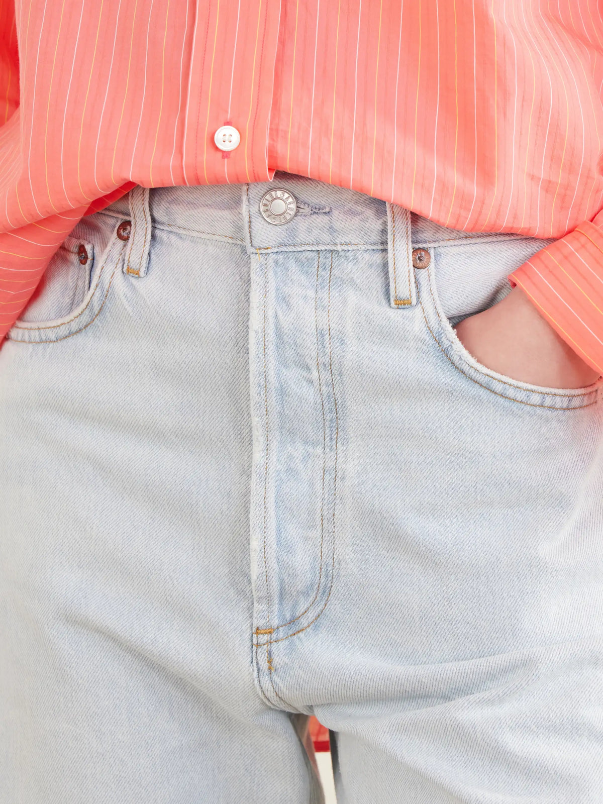 90's Crop Mid-rise Straight-leg Organic Jeans