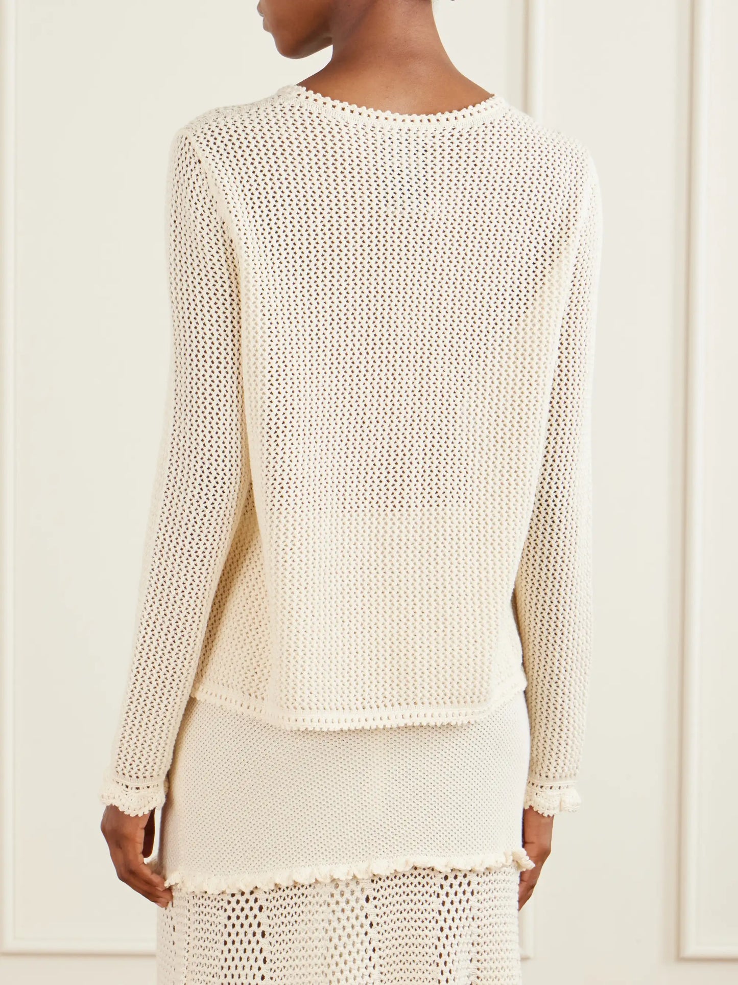 Mural Crocheted Cotton Blouse