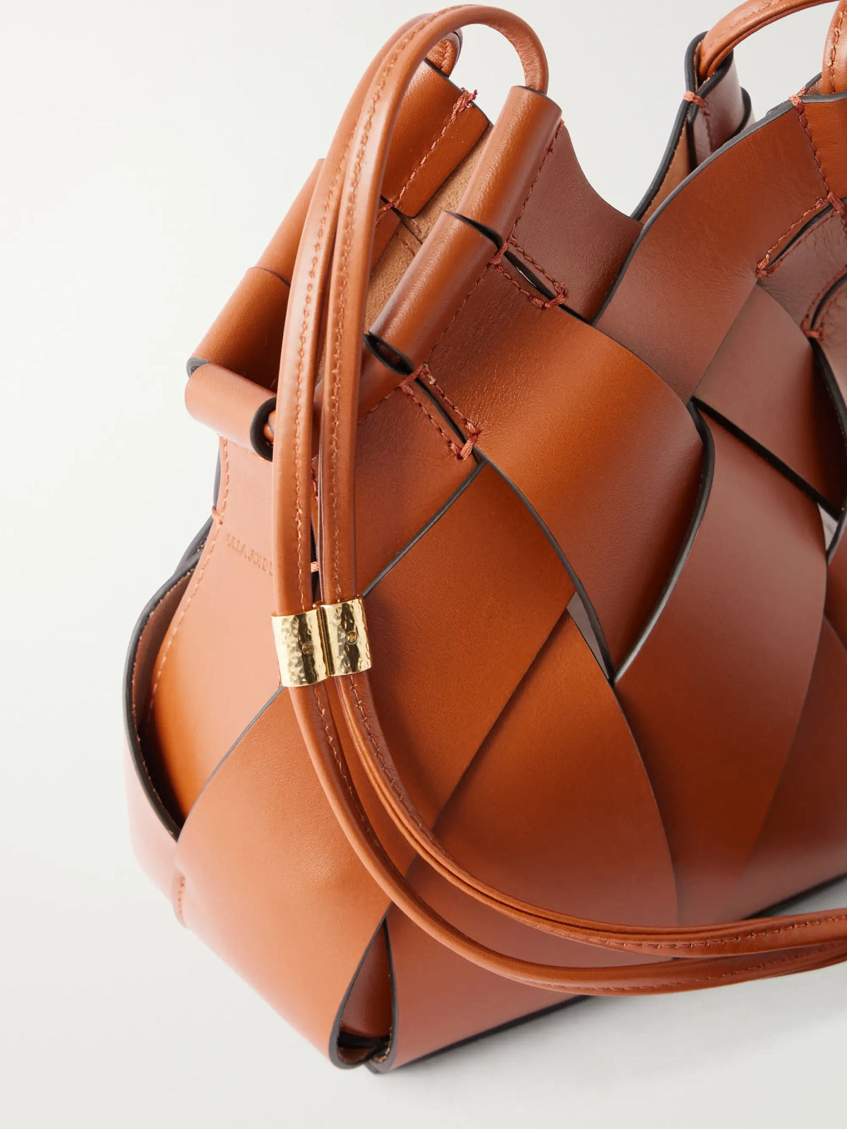 Ulla Johnson Charlotte Woven Leather Shoulder Bag