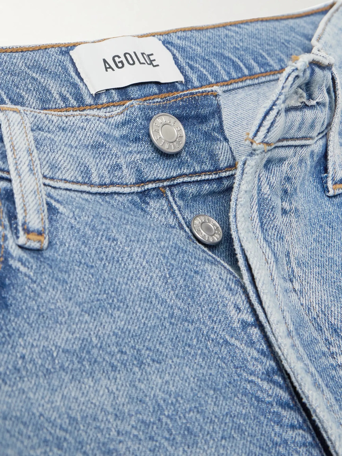 '90s Pinch Waist Cropped Distressed Mid-rise Straight-leg Jeans