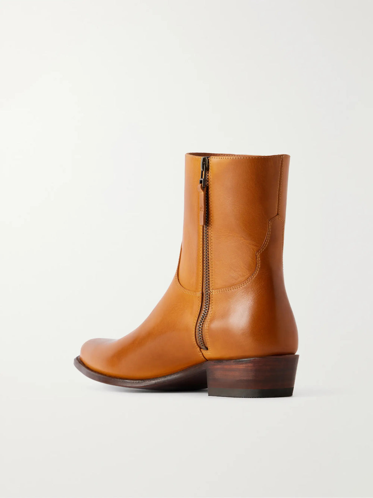 Polo Ralph Lauren Paneled Leather Ankle Boots