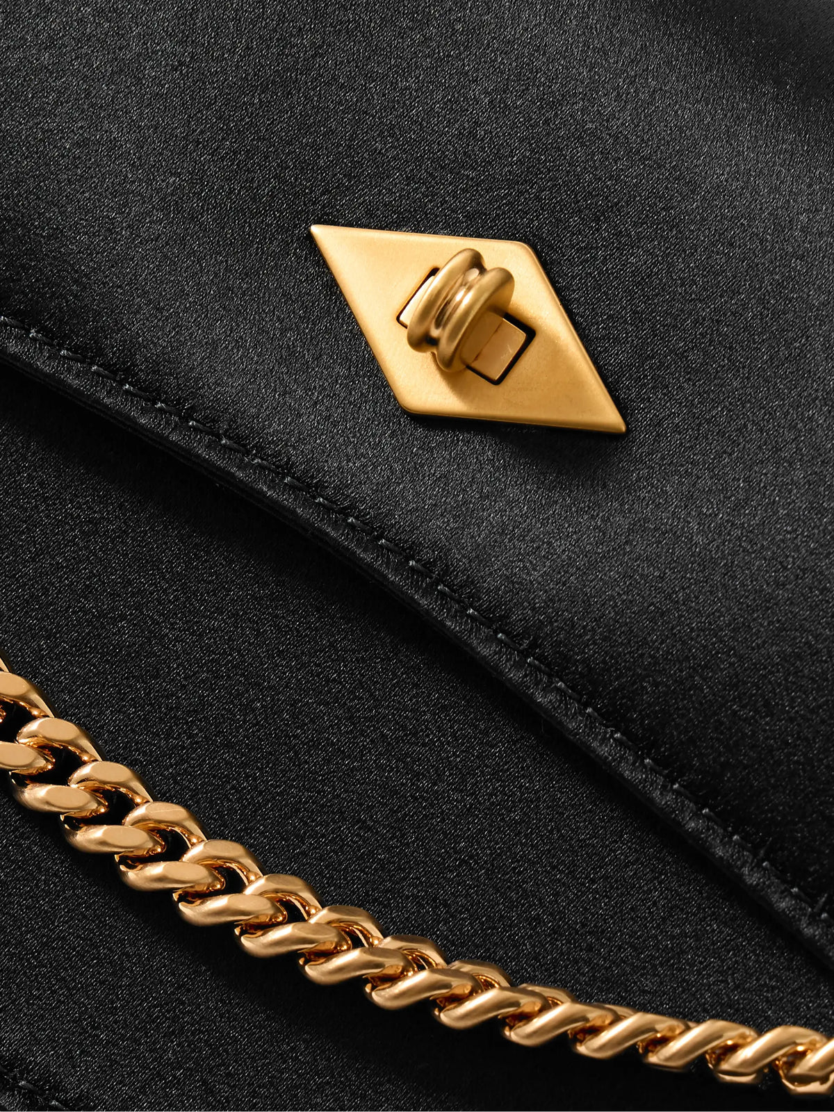 Roma Silk-satin Shoulder Bag