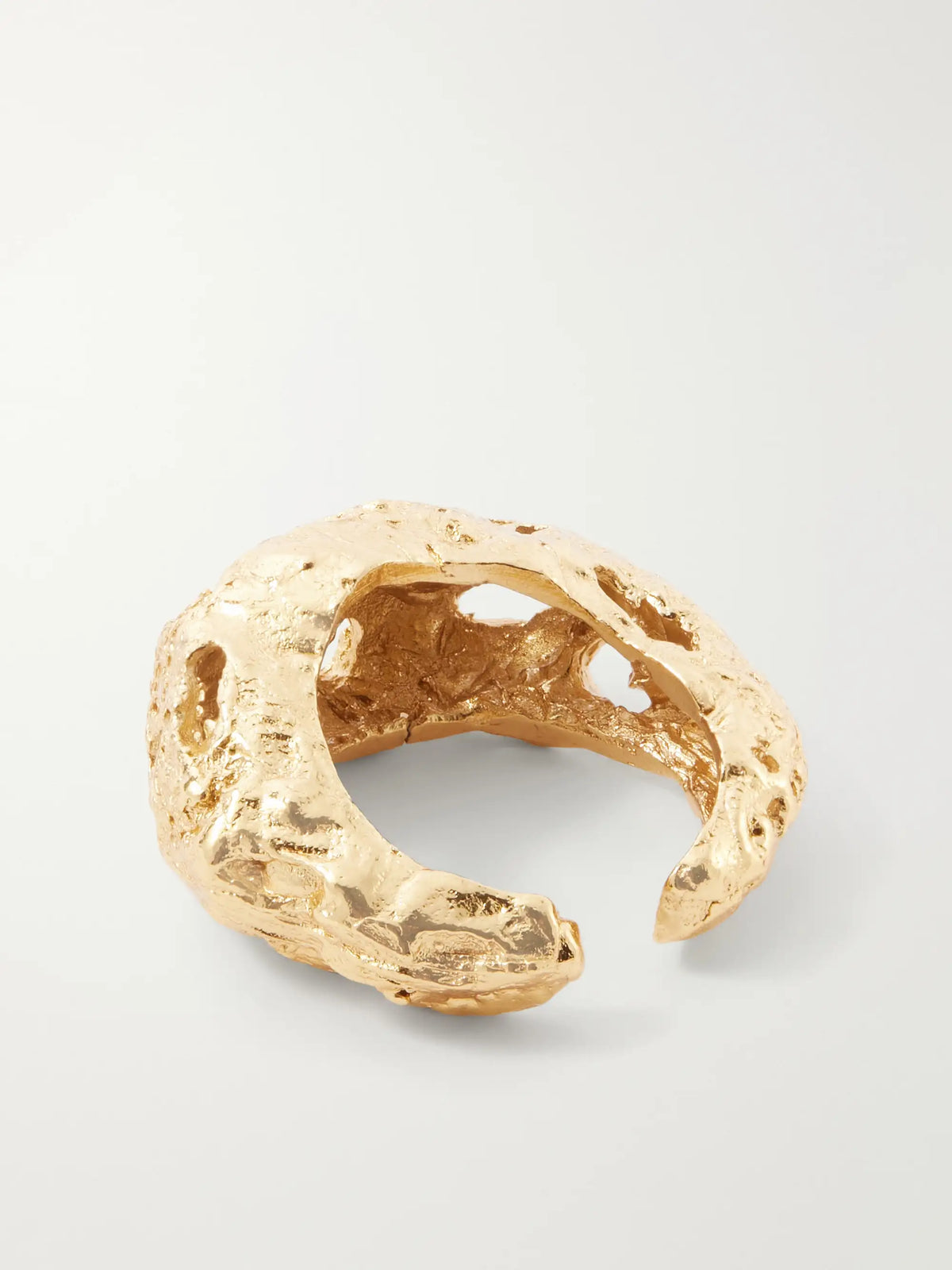 Paola Sighinolfi Galia Textured Gold-plated Ring