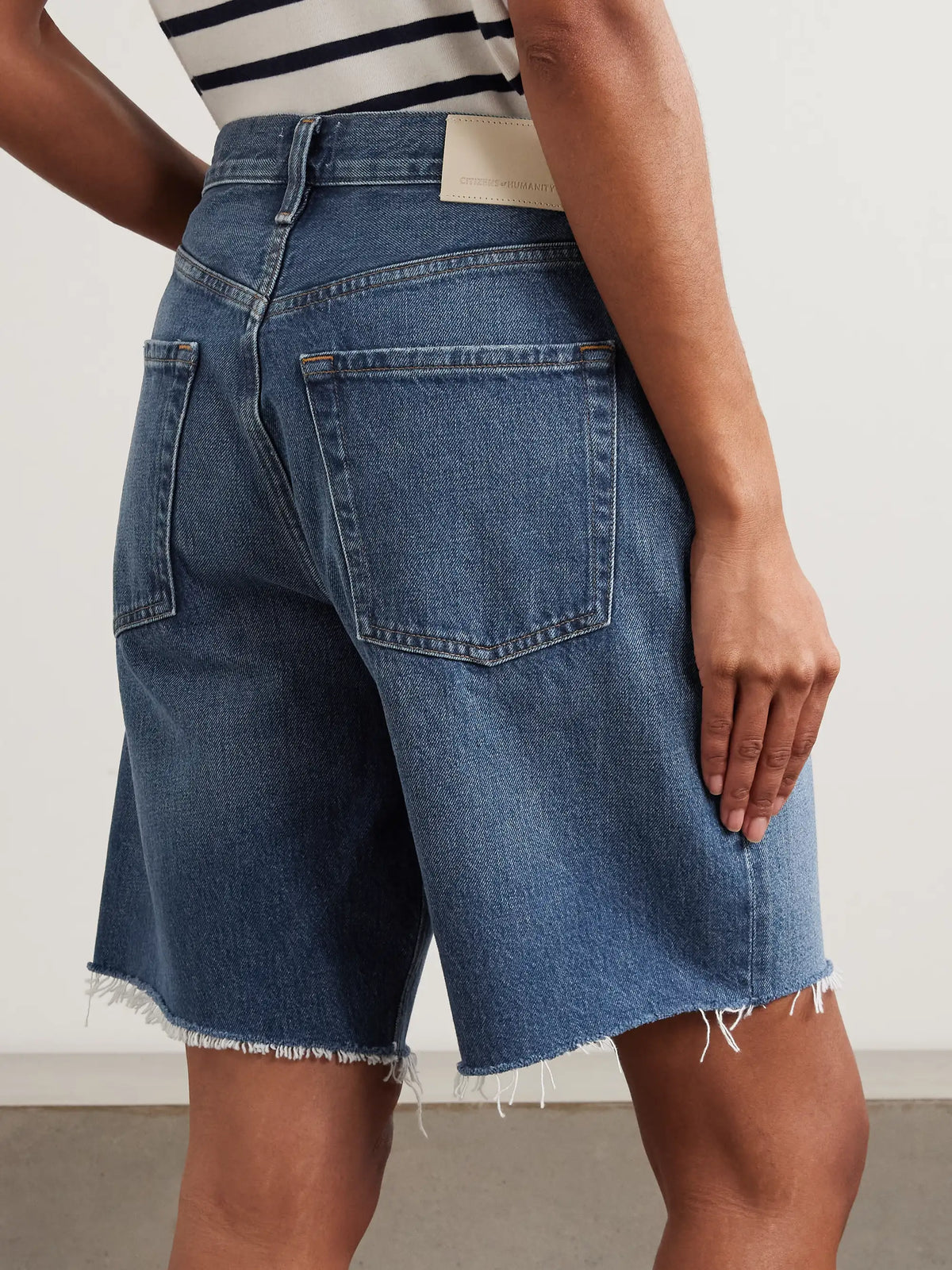 Ayla Frayed Denim Shorts