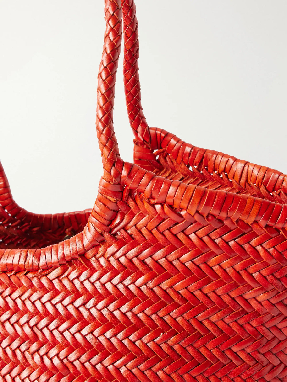 Nantucket Woven Leather Tote