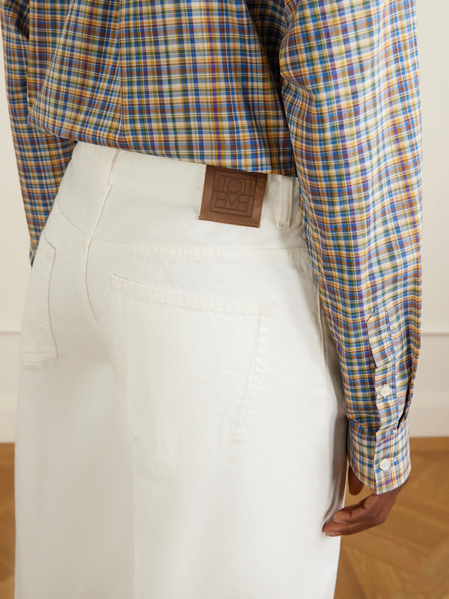 Denim Wide-leg Shorts