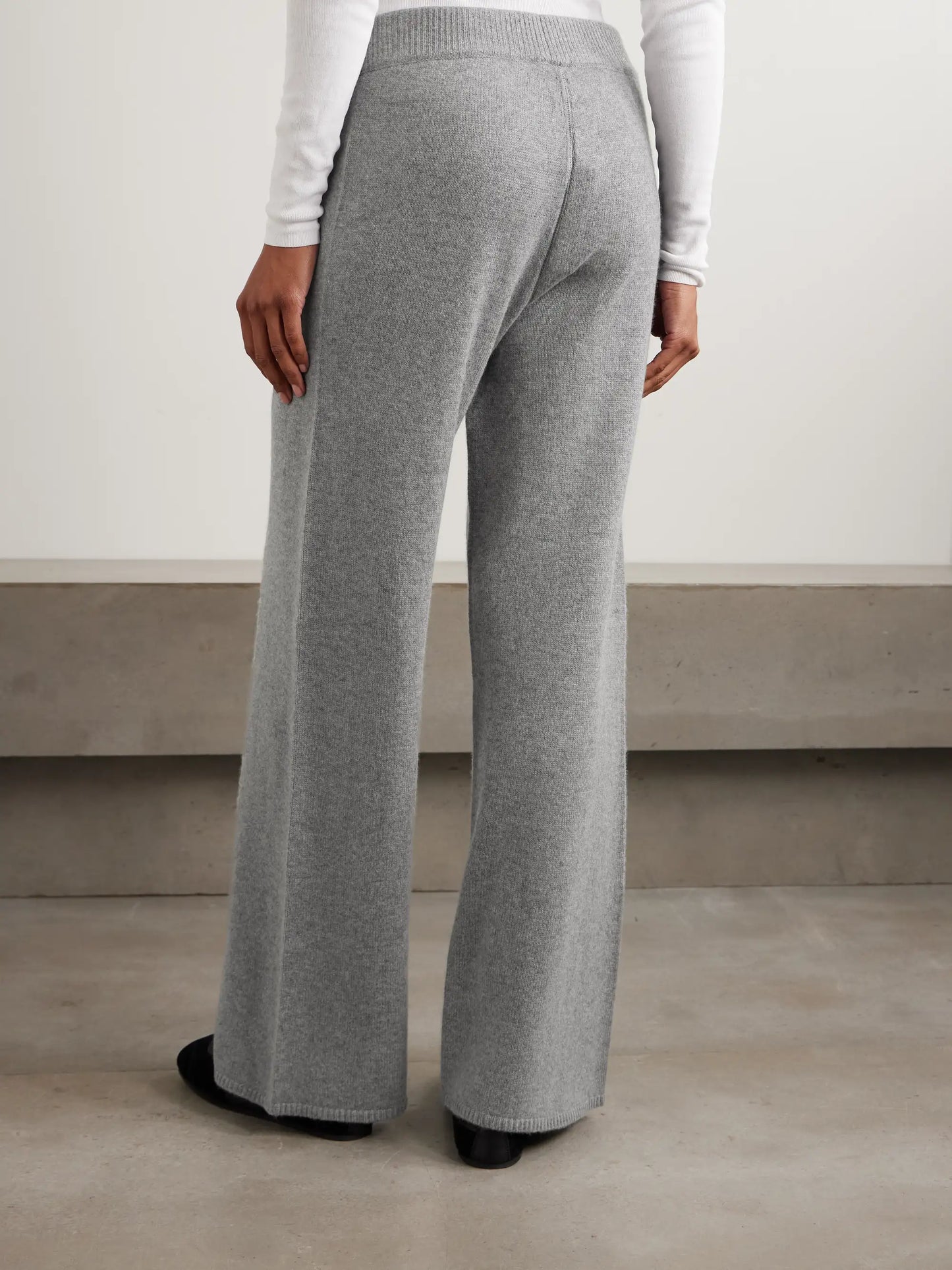 Cashmere Wide-leg Pants