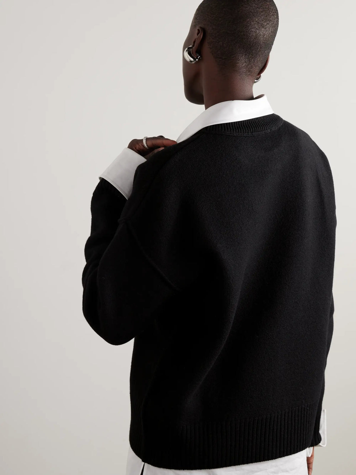AMI PARIS + Net Sustain Adc Intarsia Wool Sweater
