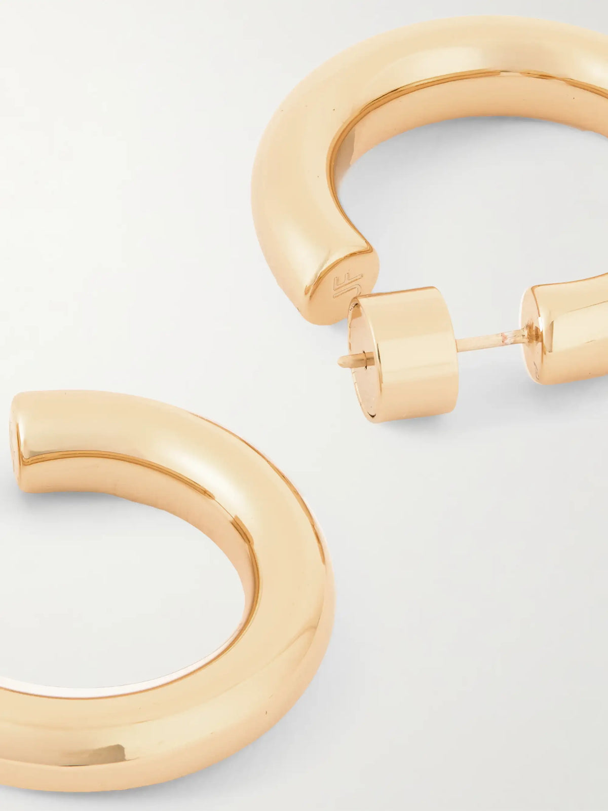 Natasha Huggies Gold-plated Hoop Earrings