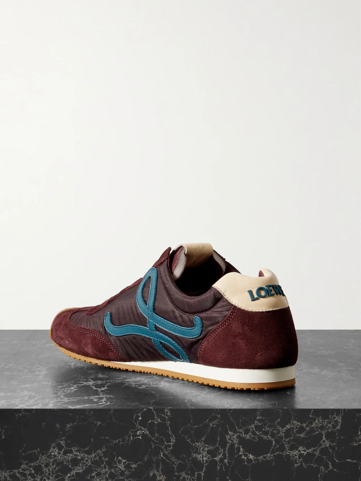 Ballet Runner 2.0 Logo-appliquéd Shell, Suede And Leather Sneakers