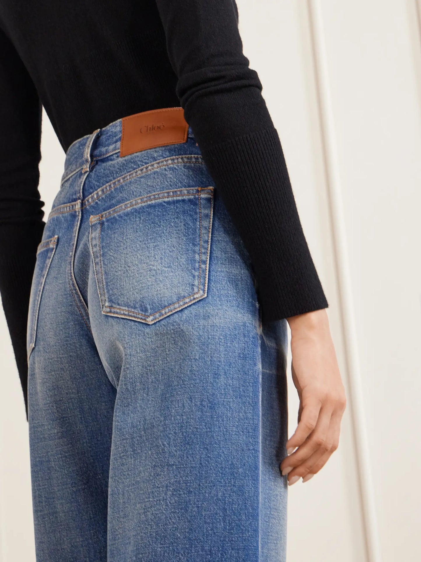 High-rise Wide-leg Jeans