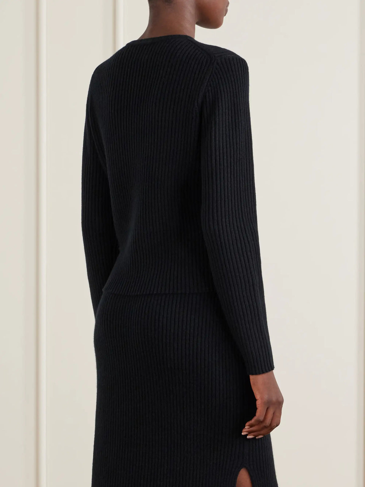 Allude Wool And Cashmere-blend Ribbed Cardigan