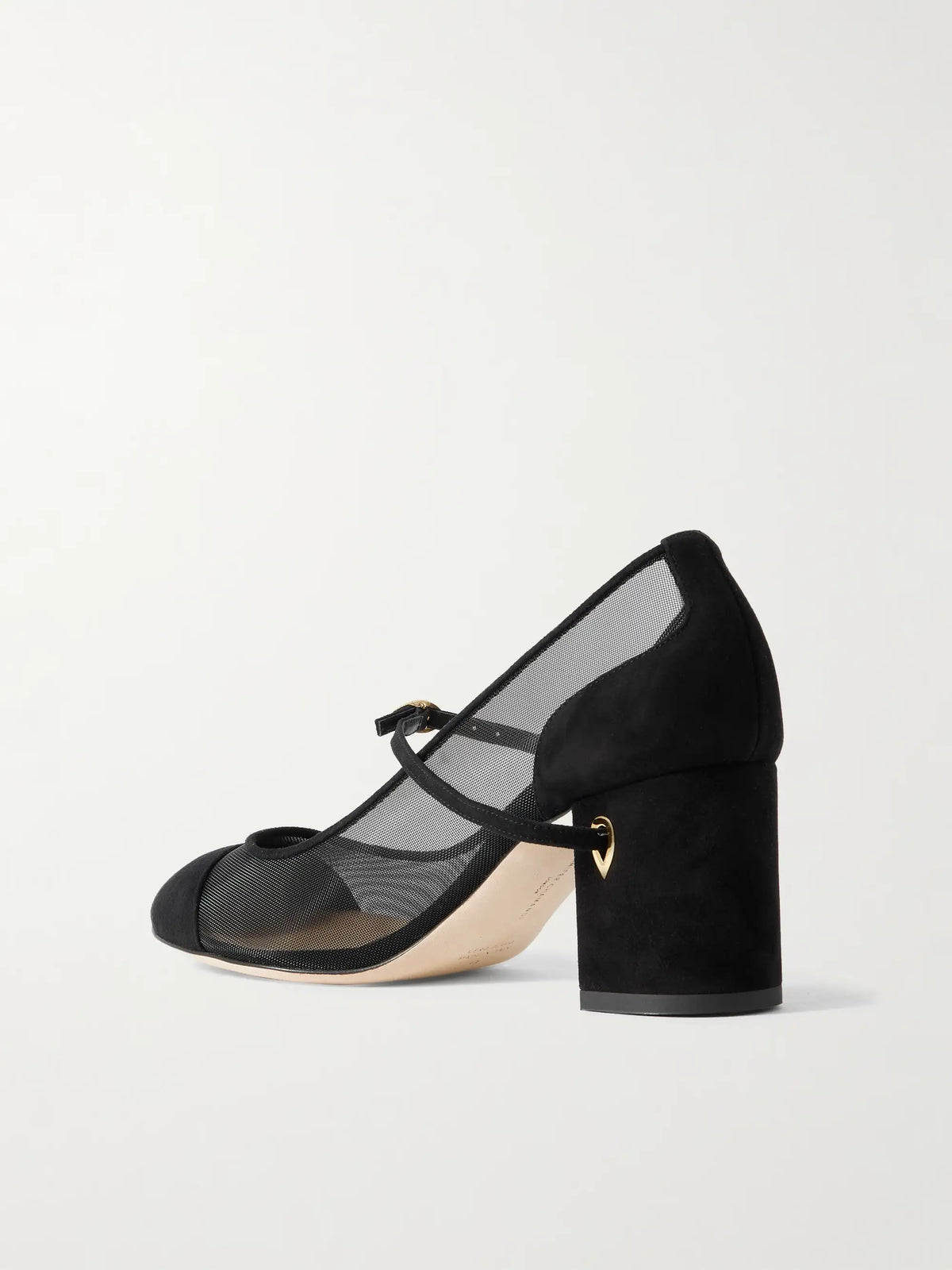 Paolo 65 Mesh And Suede Pumps
