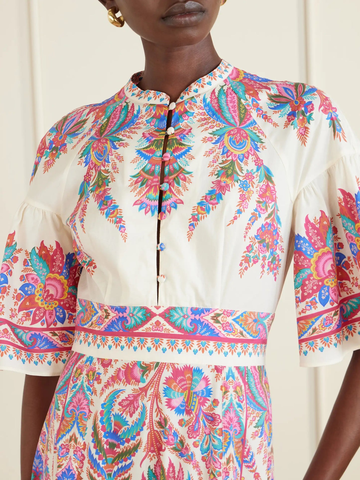 Printed Cotton-poplin Maxi Dress